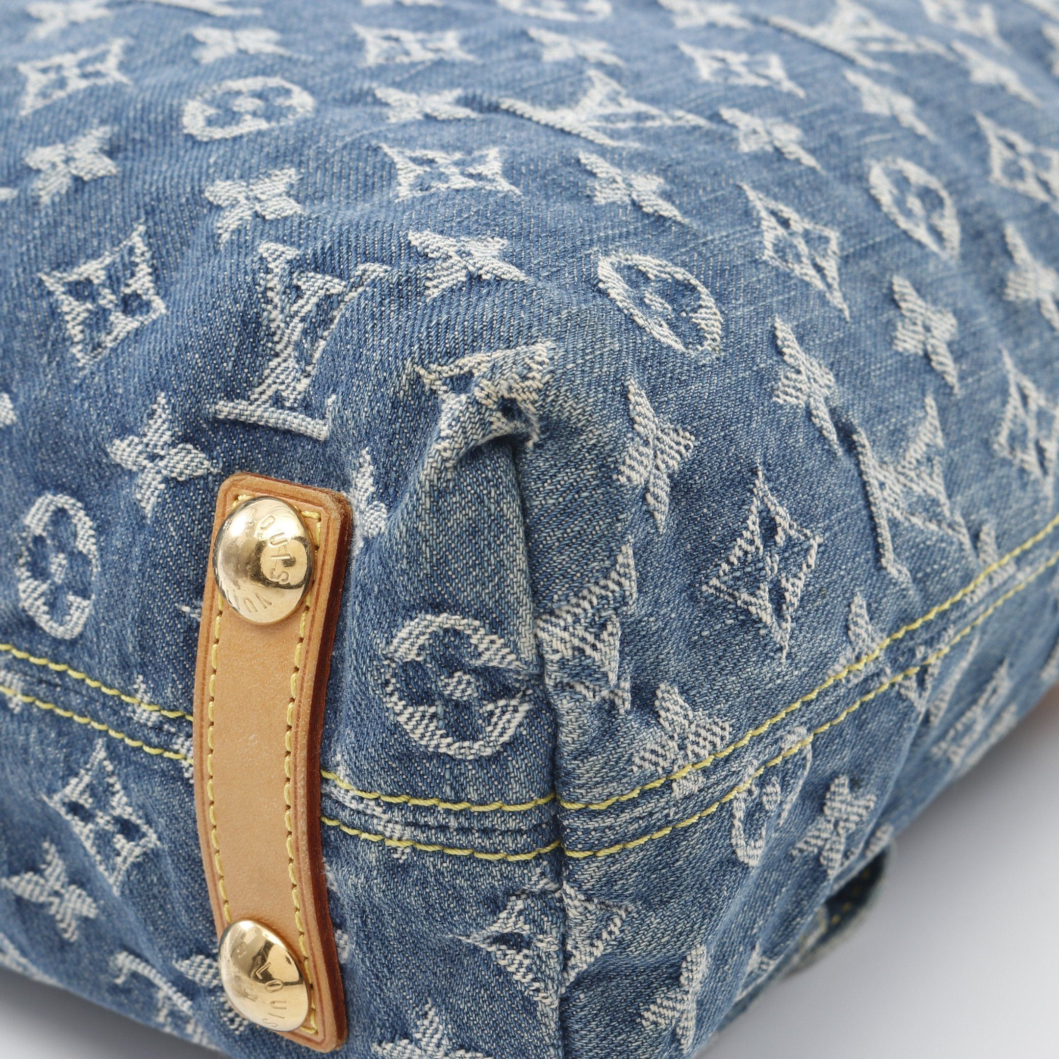 Louis Vuitton Louis Vuitton Buggy Gm Monogram Denim Shoulder Bag Leather Blue Size ONE SIZE - 15 Thumbnail