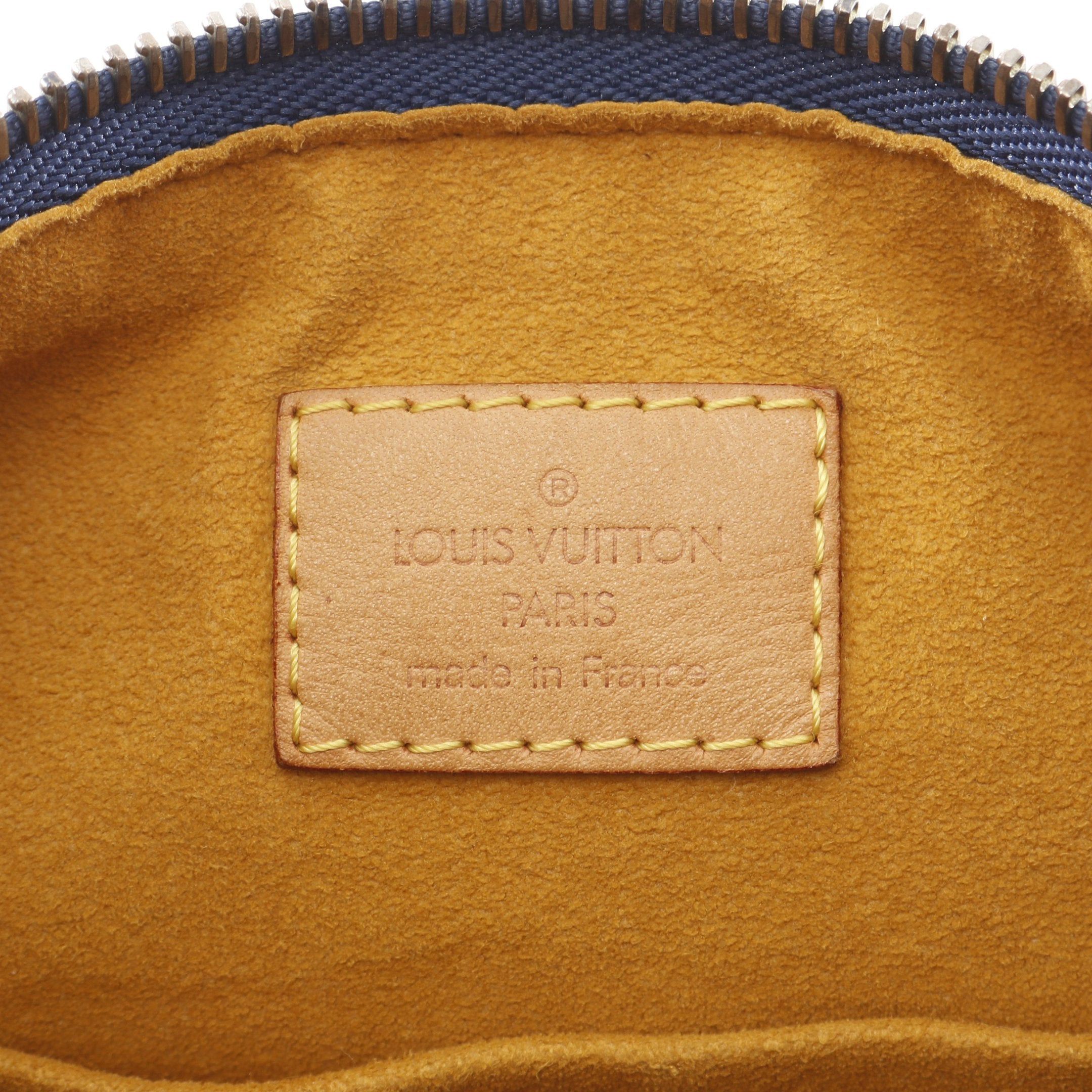 Louis Vuitton Louis Vuitton Buggy Gm Monogram Denim Shoulder Bag Leather Blue Size ONE SIZE - 4 Thumbnail