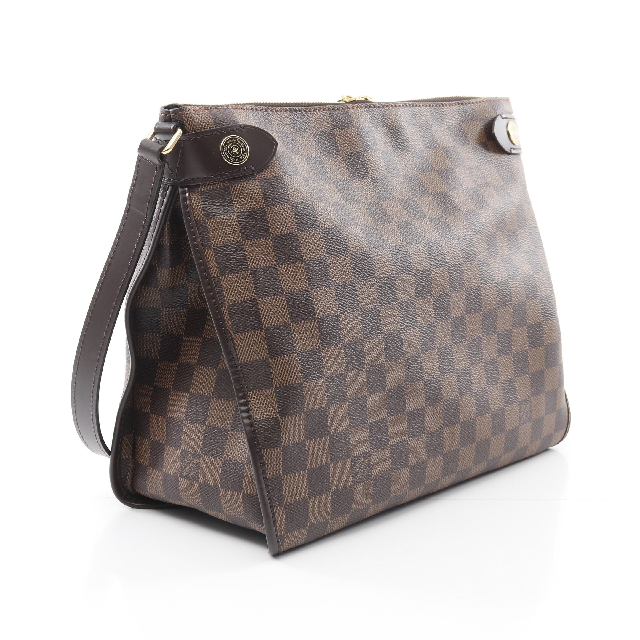 Louis Vuitton Louis Vuitton Duomo Damier Ebene Shoulder Bag Leather Brown Size ONE SIZE - 2 Thumbnail