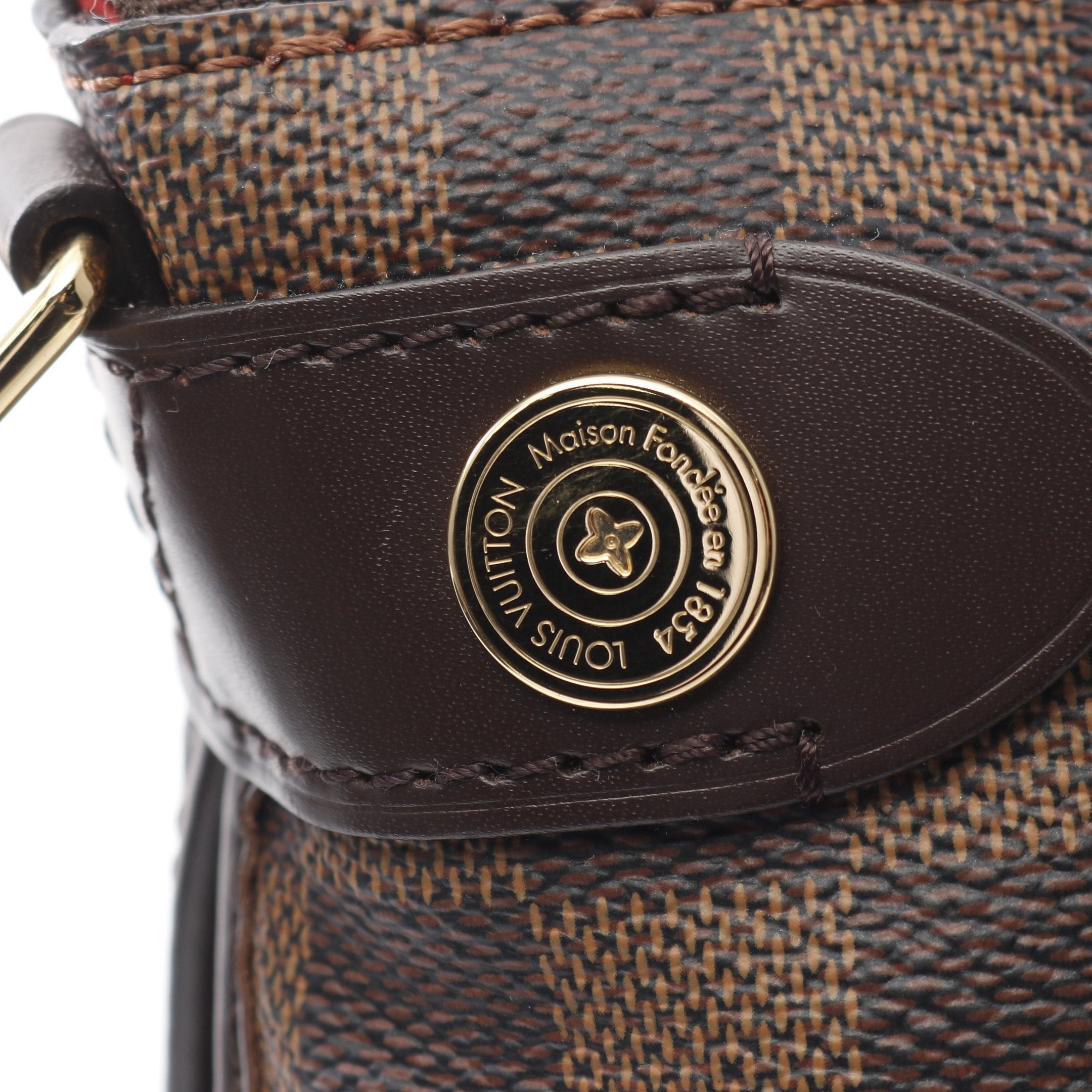 Louis Vuitton Louis Vuitton Duomo Damier Ebene Shoulder Bag Leather Brown Size ONE SIZE - 8 Thumbnail