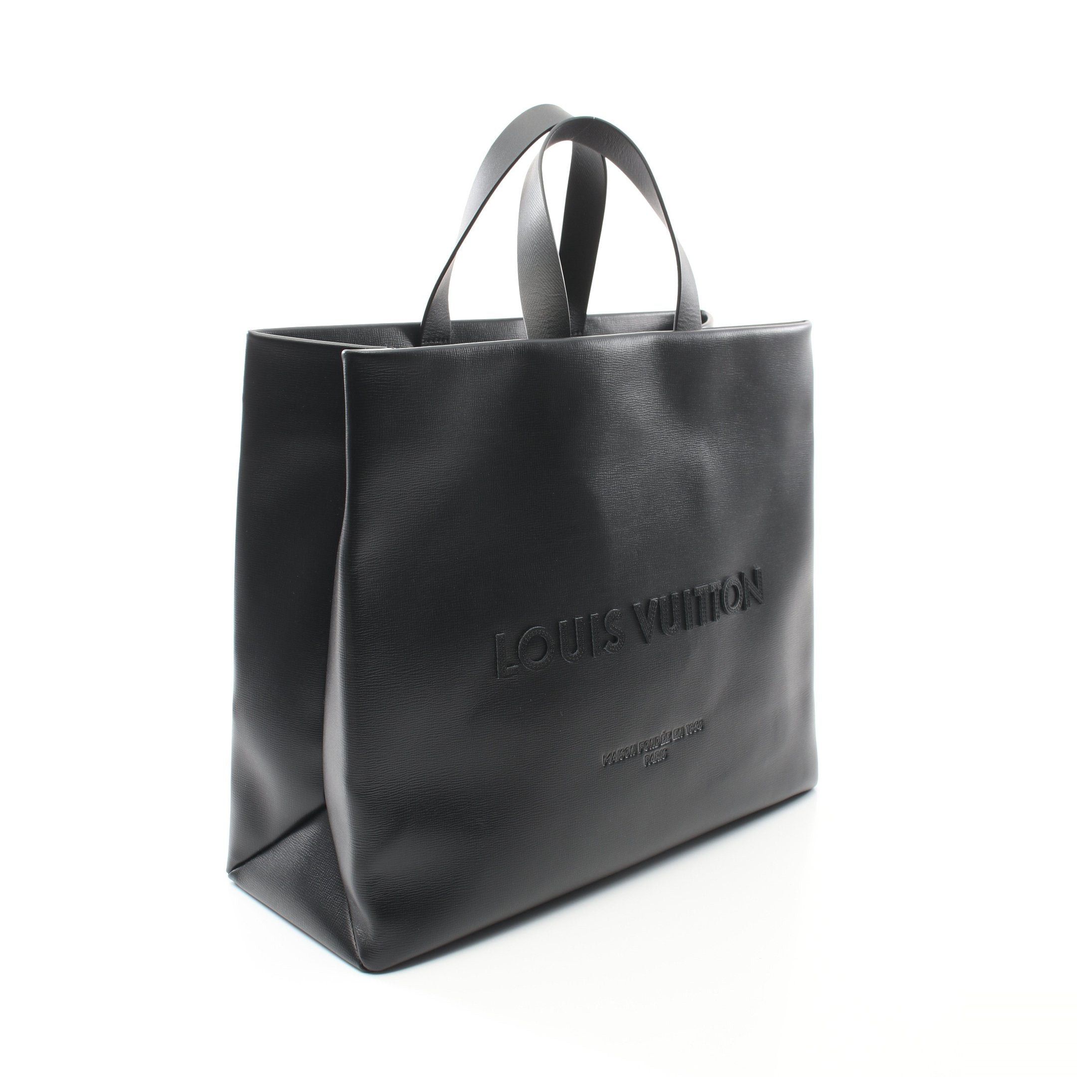 Louis Vuitton Louis Vuitton Shopper Tote Mm Handbag Bag Leather Black 2025Ss Size ONE SIZE - 2 Thumbnail