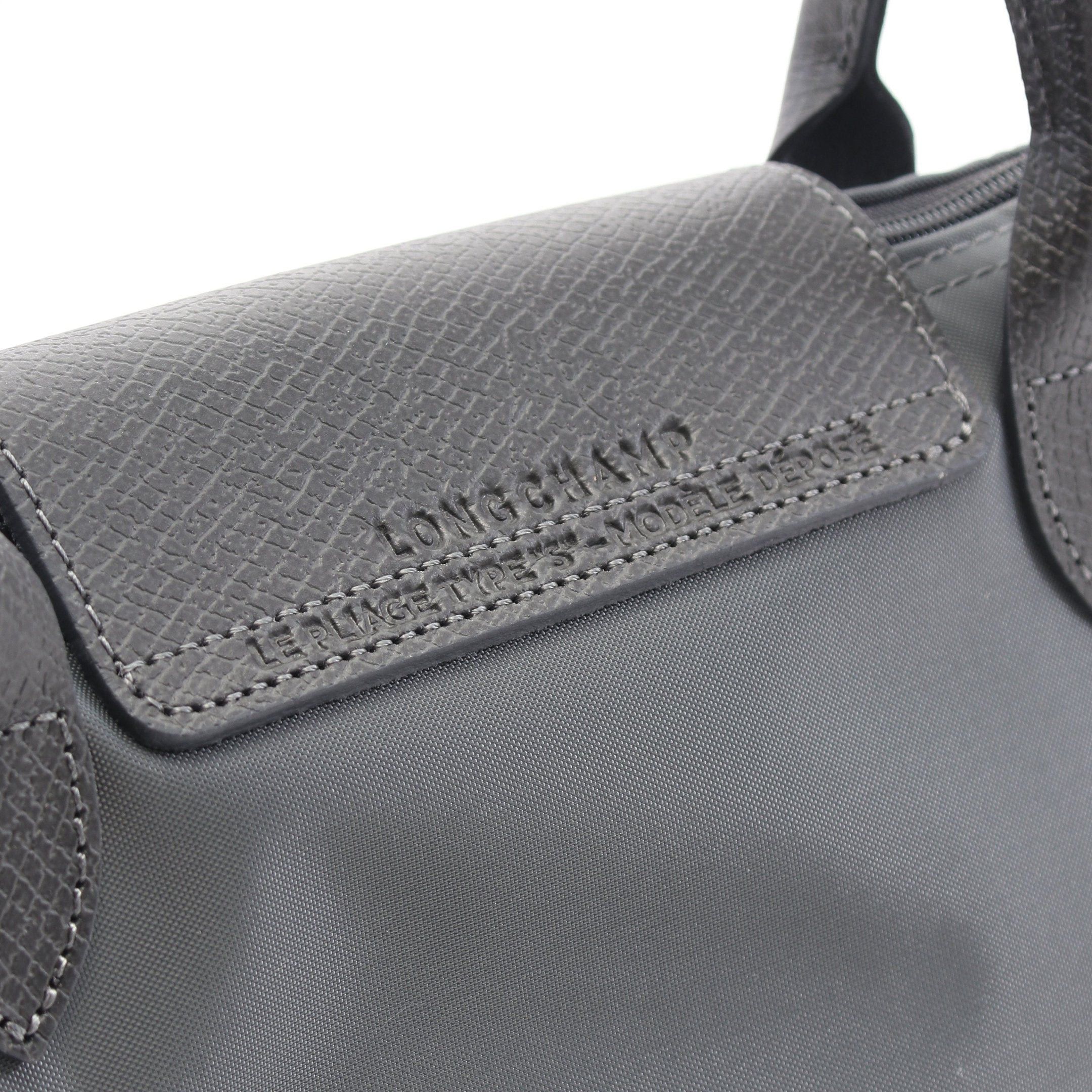 Longchamp Longchamp Le Preage Green S Handbag Tote Bag Canvas Leather Gray Size ONE SIZE - 4 Thumbnail