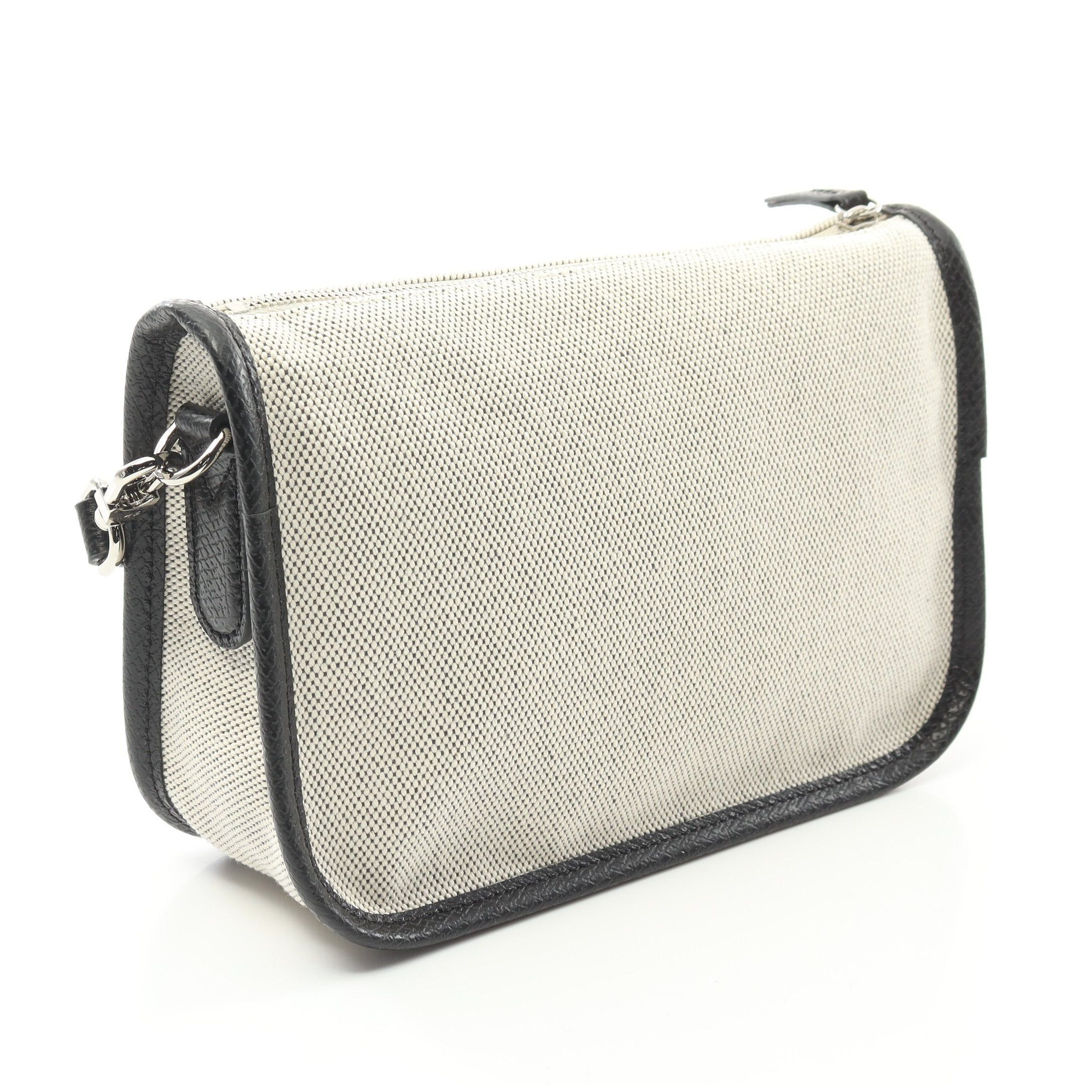 Longchamp Longchamp Essential S Crossbody Bag Shoulder Canvas Leather Light Beige Black Size ONE SIZE - 2 Thumbnail