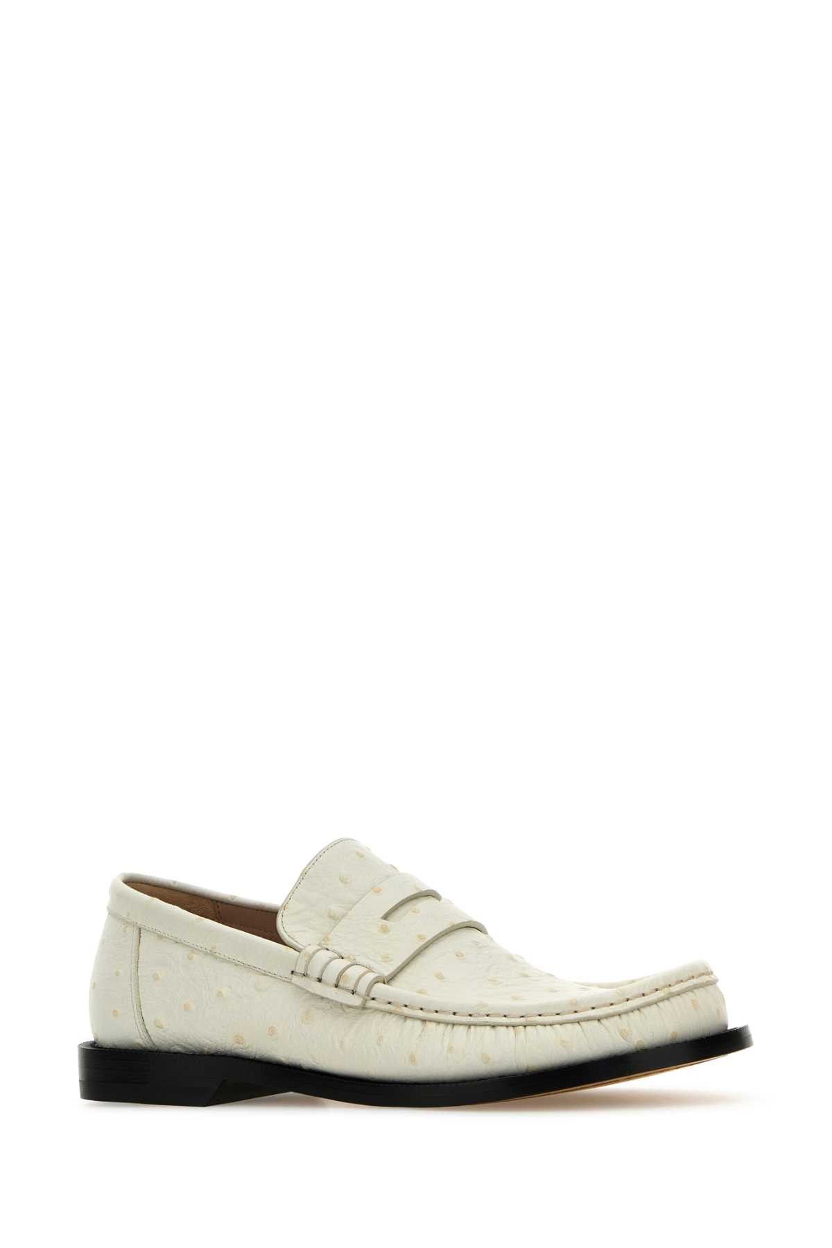 Loewe Ivory Leather Campo Loafers Size US 6 / IT 36 - 2 Thumbnail