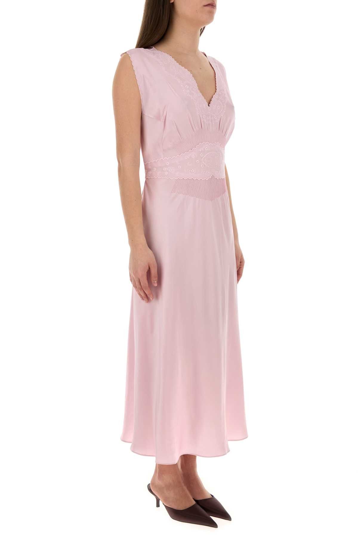 Prada Pink Satin Dress Size S / US 4 / IT 40 - 3 Thumbnail