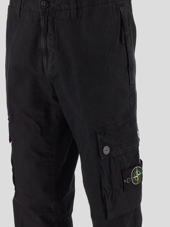 Stone Island STONE ISLAND Men Straight Pants 3100303 S00WAV0129 Black Size US 30 / EU 46 - 3 Thumbnail