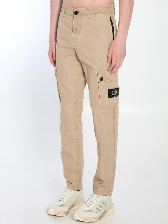 Stone Island STONE ISLAND Men Straight Pants K1S153100303 BEIGE Size US 36 / EU 52 - 2 Thumbnail