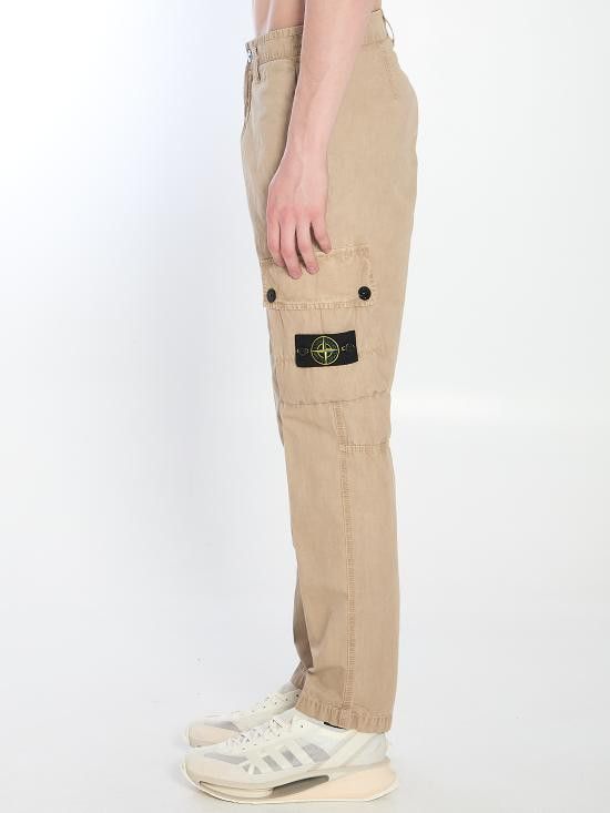Stone Island STONE ISLAND Men Straight Pants K1S153100303 BEIGE Size US 36 / EU 52 - 3 Thumbnail