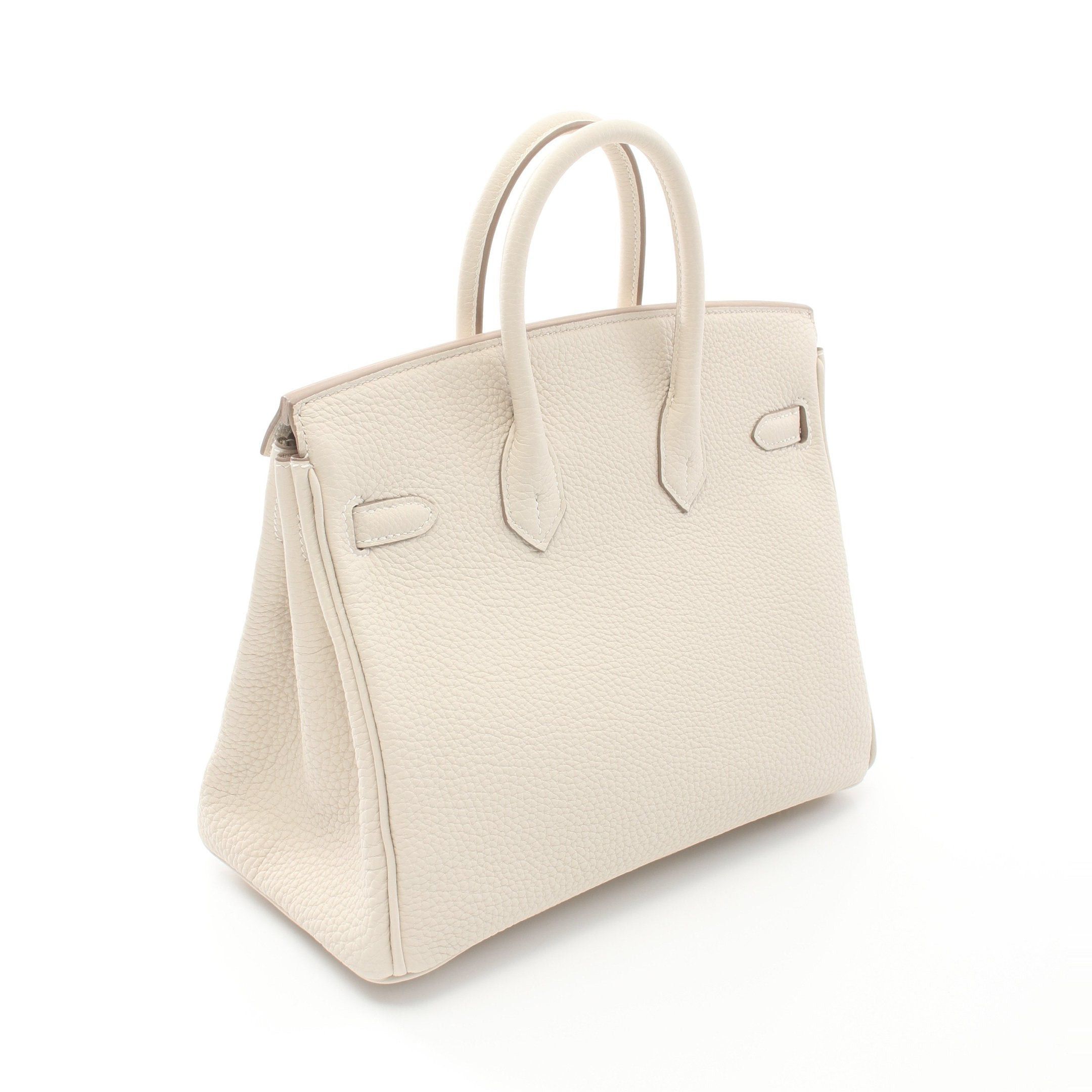 Hermes Hermes Birkin 25 Kure Handbag Togo Off White Gold Hardware Double Engraved Size ONE SIZE - 2 Thumbnail