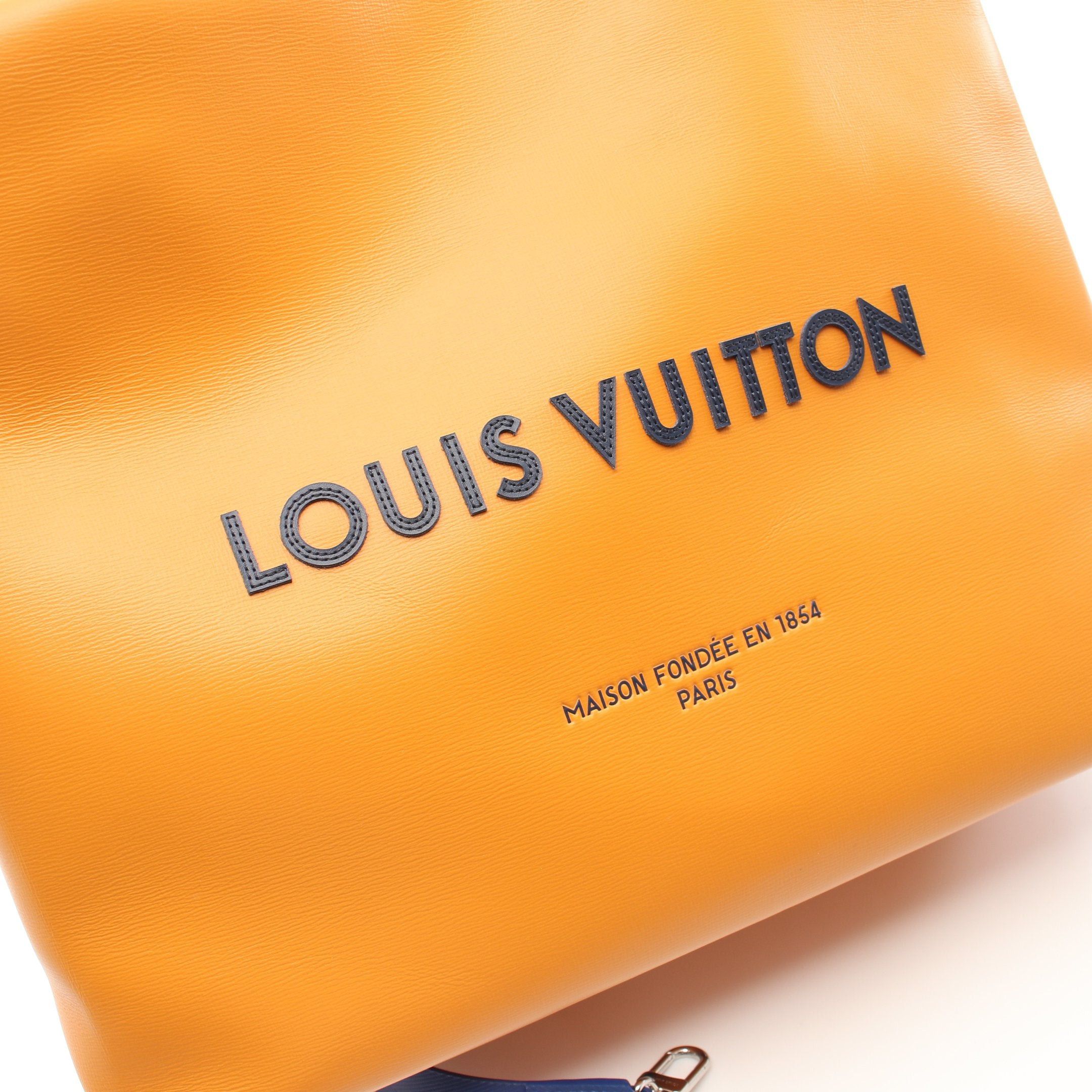 Louis Vuitton Louis Vuitton Shopper Tote Mm Saffron Handbag Bag Leather Orange Size ONE SIZE - 8 Thumbnail