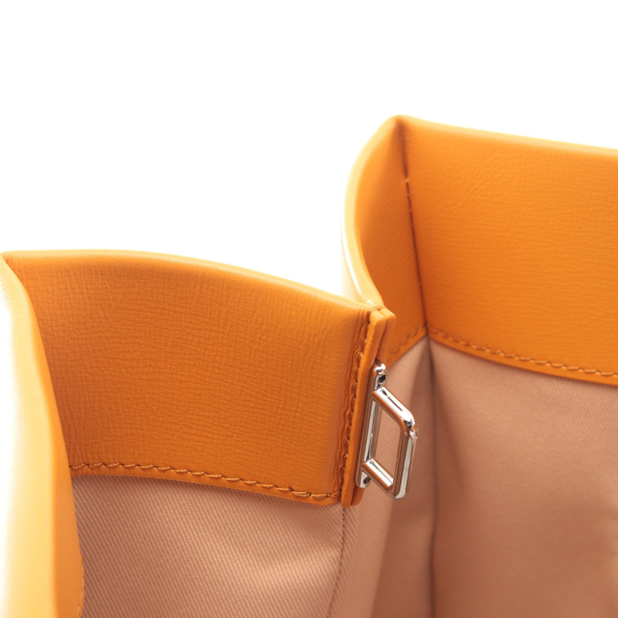 Louis Vuitton Louis Vuitton Shopper Tote Mm Saffron Handbag Bag Leather Orange Size ONE SIZE - 7 Thumbnail