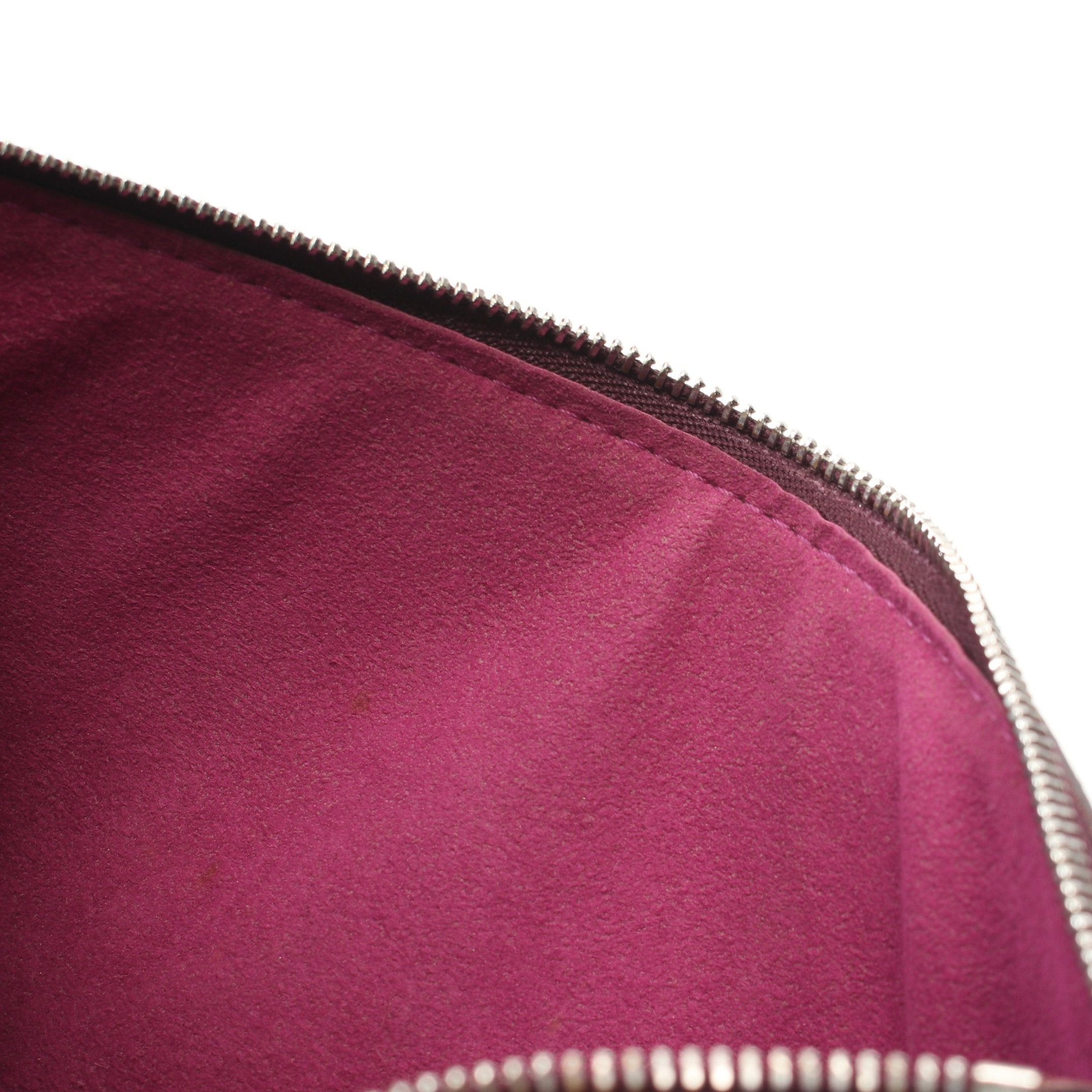Louis Vuitton Louis Vuitton Pochette Accessoires Epi Cassis Handbag Leather Dark Purple Size ONE SIZE - 6 Thumbnail