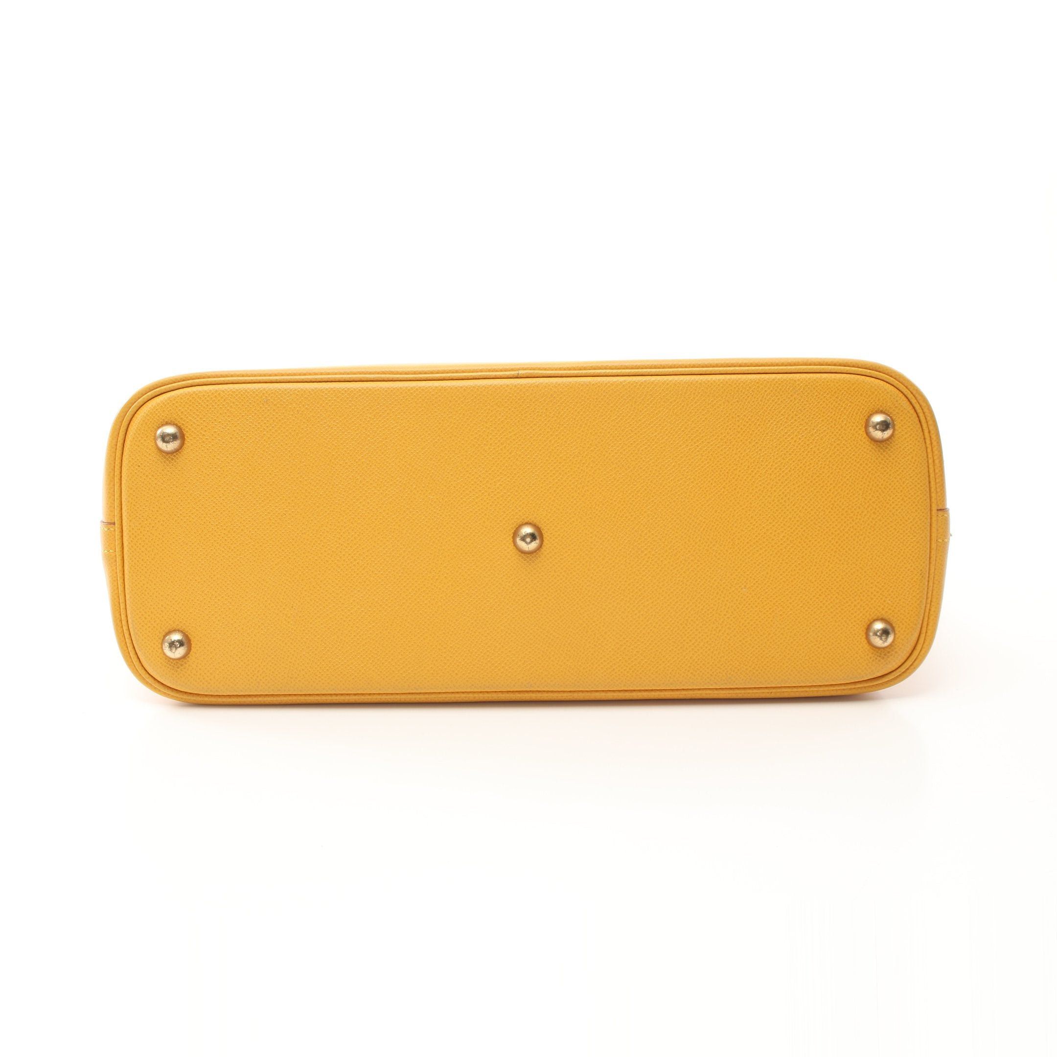 Hermes Hermes Bolide 35 Jaune Handbag Courchevel Yellow Gold Hardware ○ Z Stamp Size ONE SIZE - 14 Thumbnail