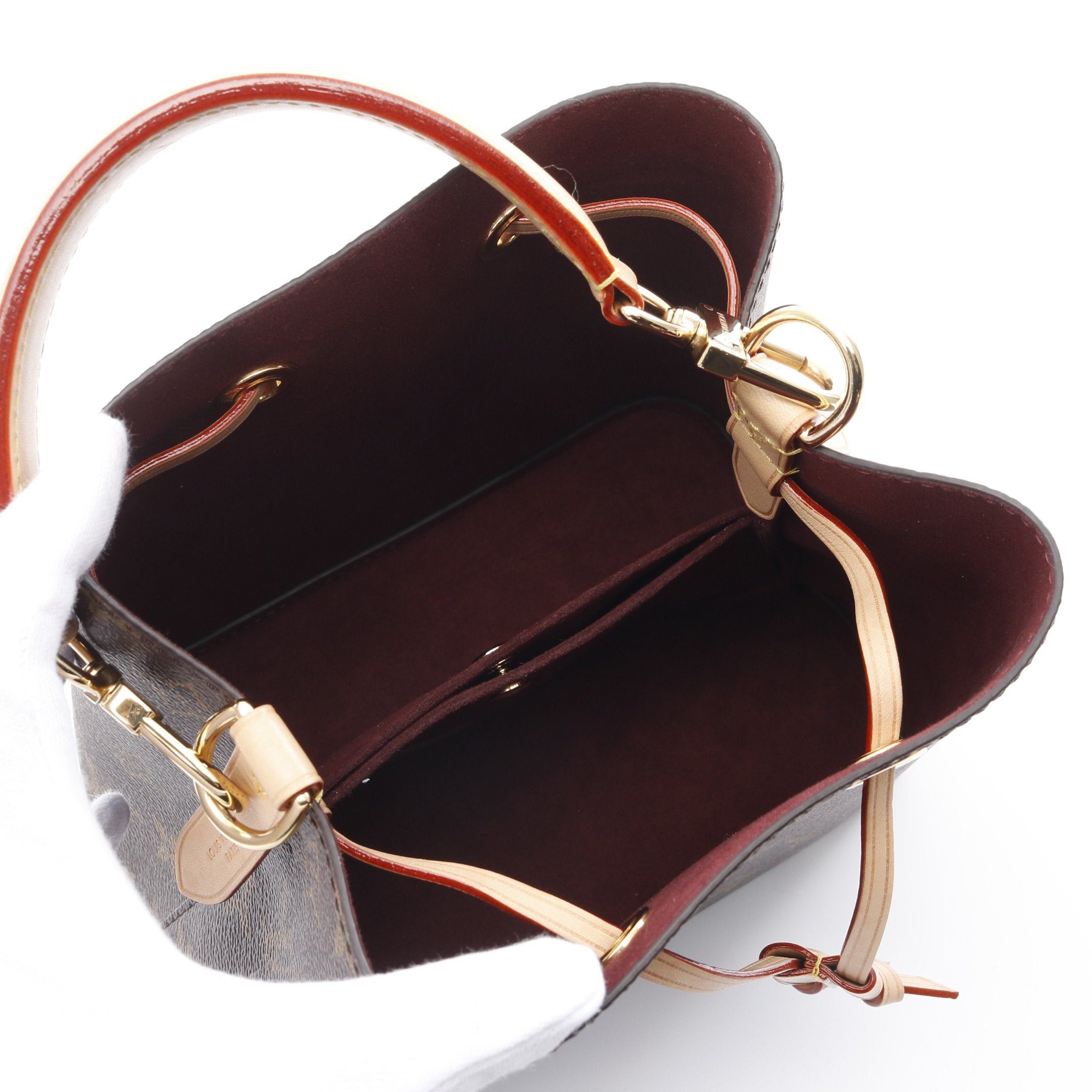 Louis Vuitton Louis Vuitton Neonoe Bb Monogram Handbag Leather Brown Size ONE SIZE - 3 Thumbnail