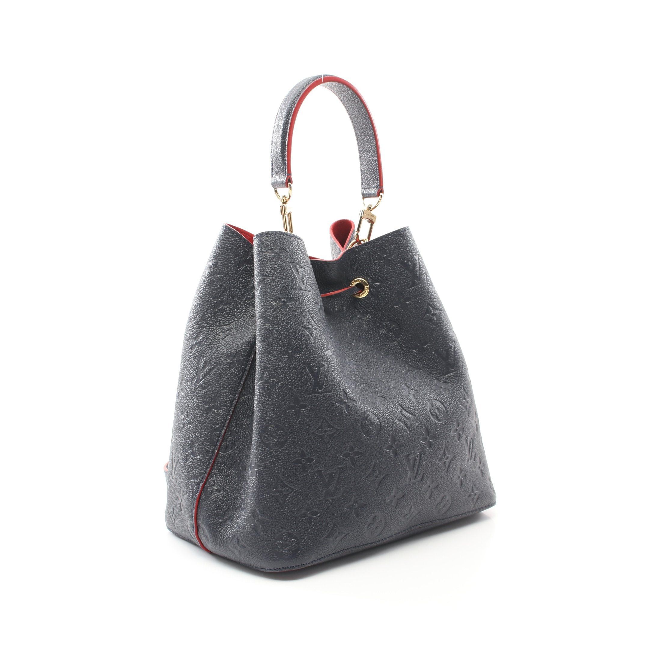 Louis Vuitton Louis Vuitton Neo Noe Monogram Empreinte Marine Rouge Shoulder Bag Leather Navy Size ONE SIZE - 2 Thumbnail