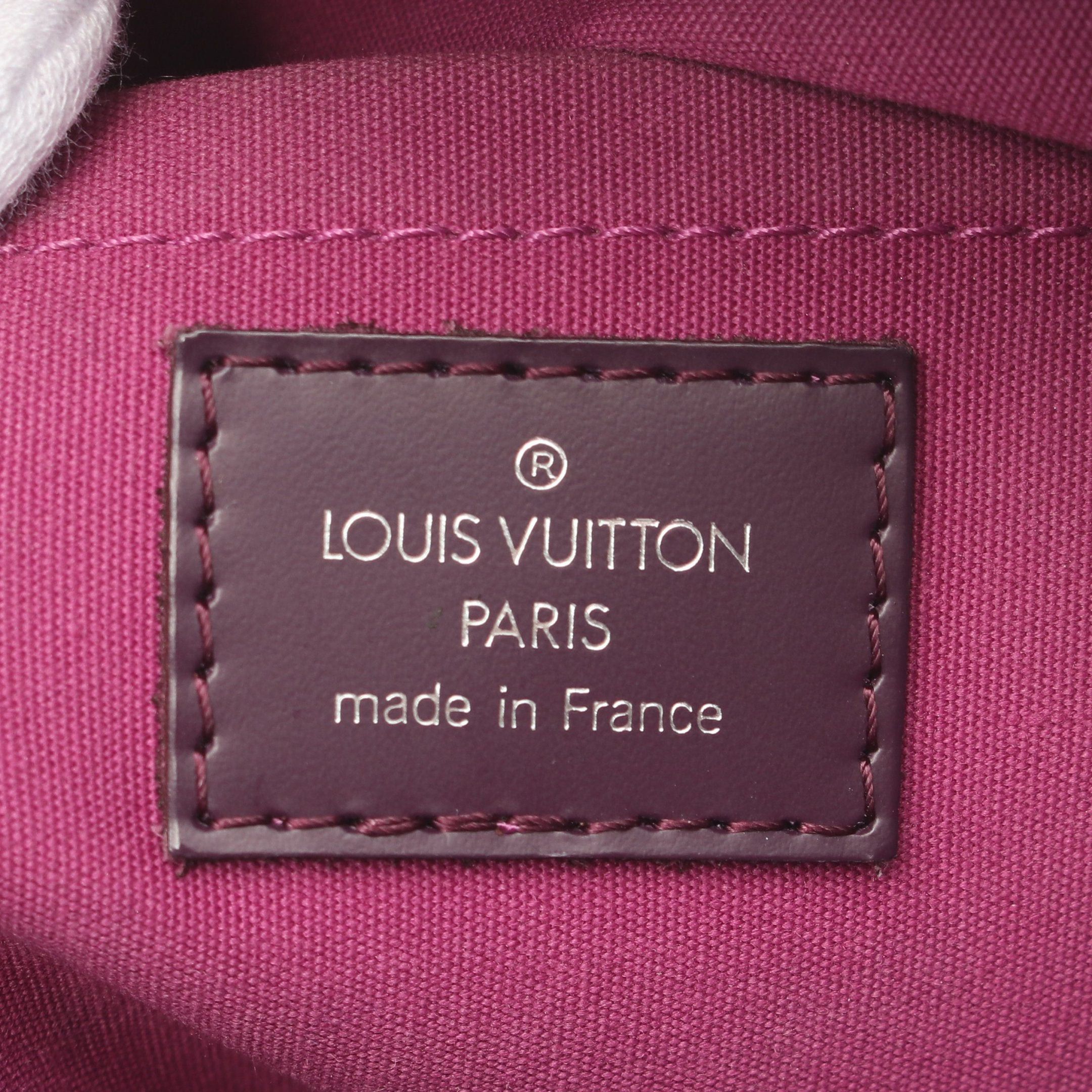 Louis Vuitton Louis Vuitton Bowling Montaigne Pm Epi Cassis Handbag Leather Dark Purple Size ONE SIZE - 4 Thumbnail