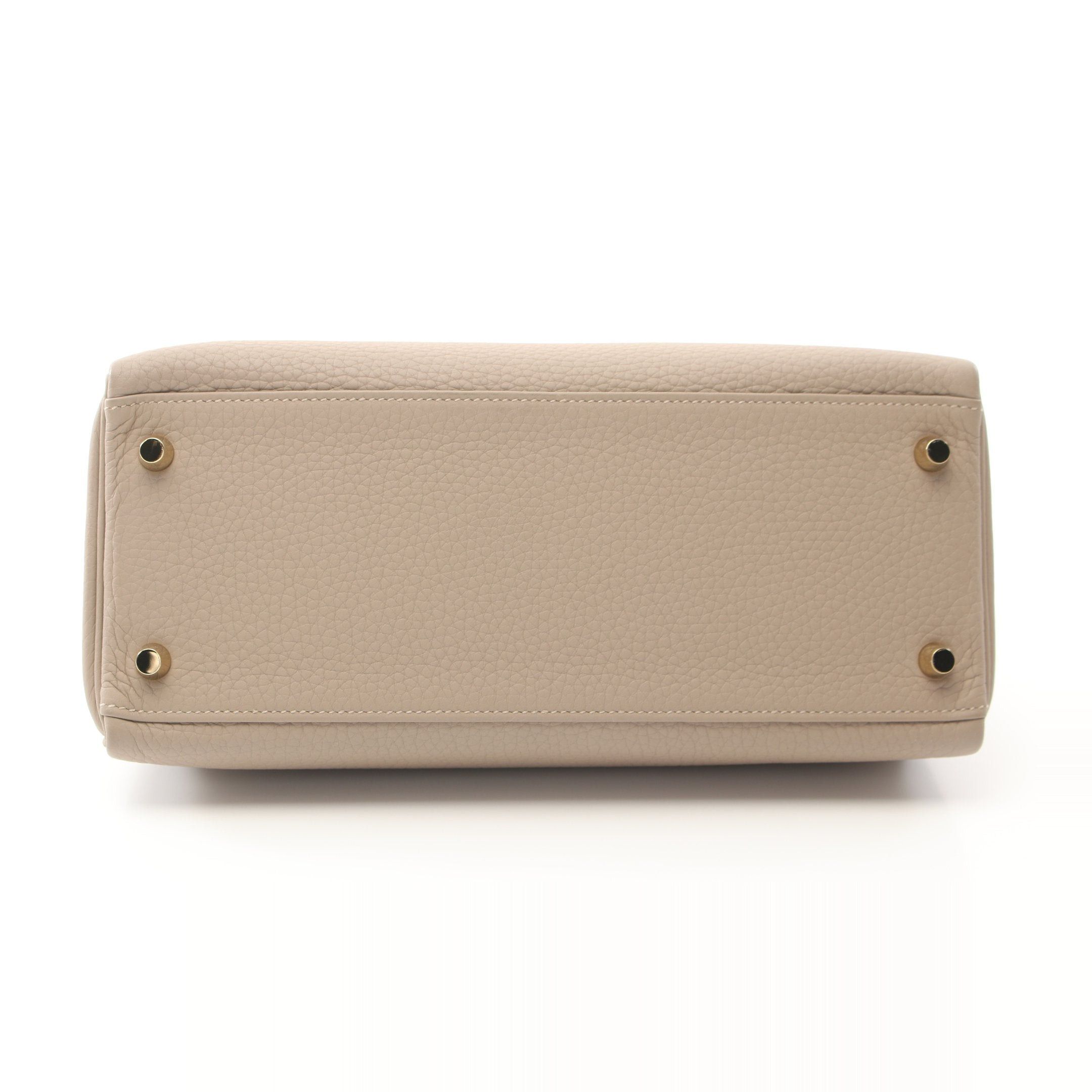 Hermes Hermes Kelly28 Trench Handbag Togo Gray Beige Gold Hardware Inner Stitch Personal Order Z Stamp Size ONE SIZE - 10 Thumbnail