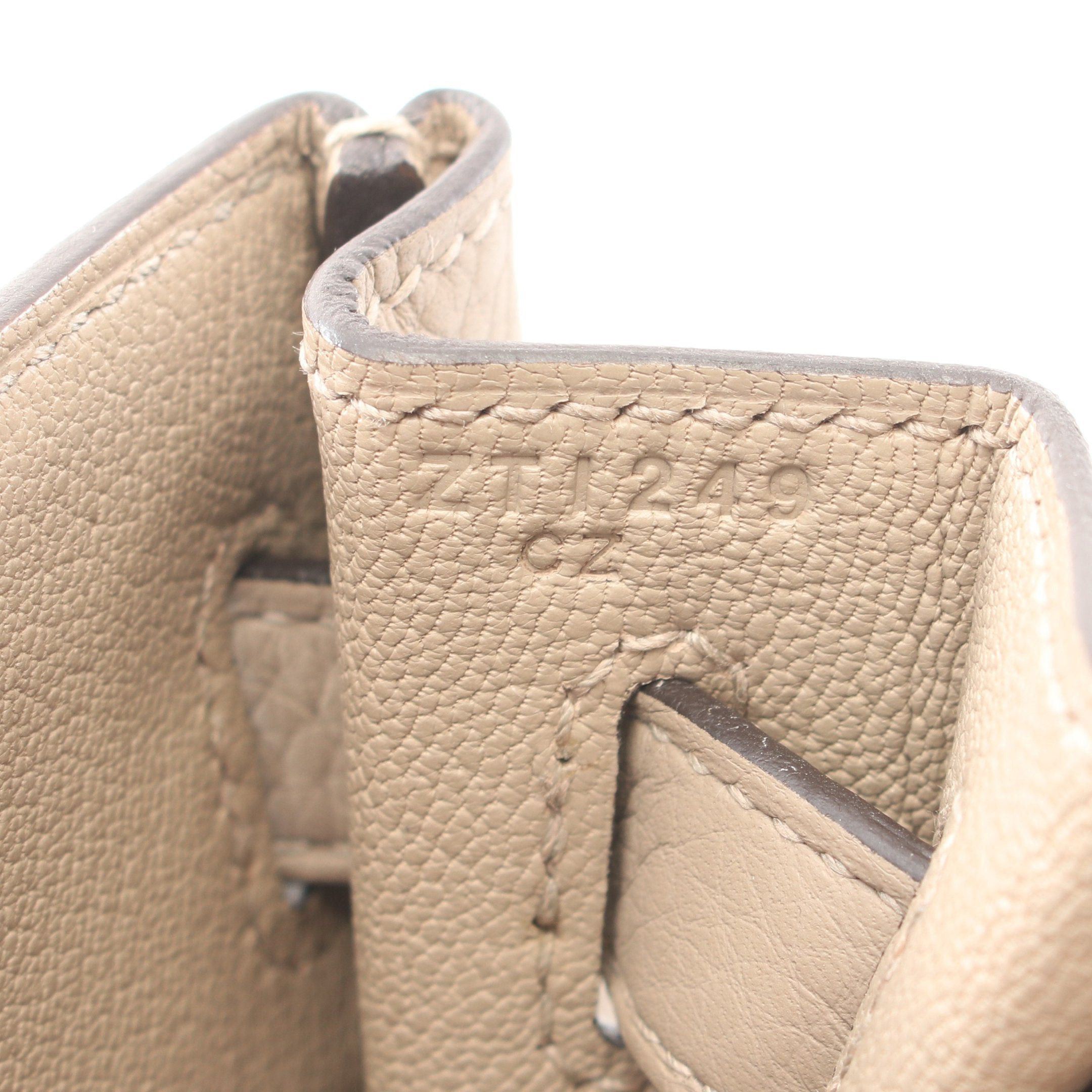 Hermes Hermes Kelly28 Trench Handbag Togo Gray Beige Gold Hardware Inner Stitch Personal Order Z Stamp Size ONE SIZE - 5 Thumbnail