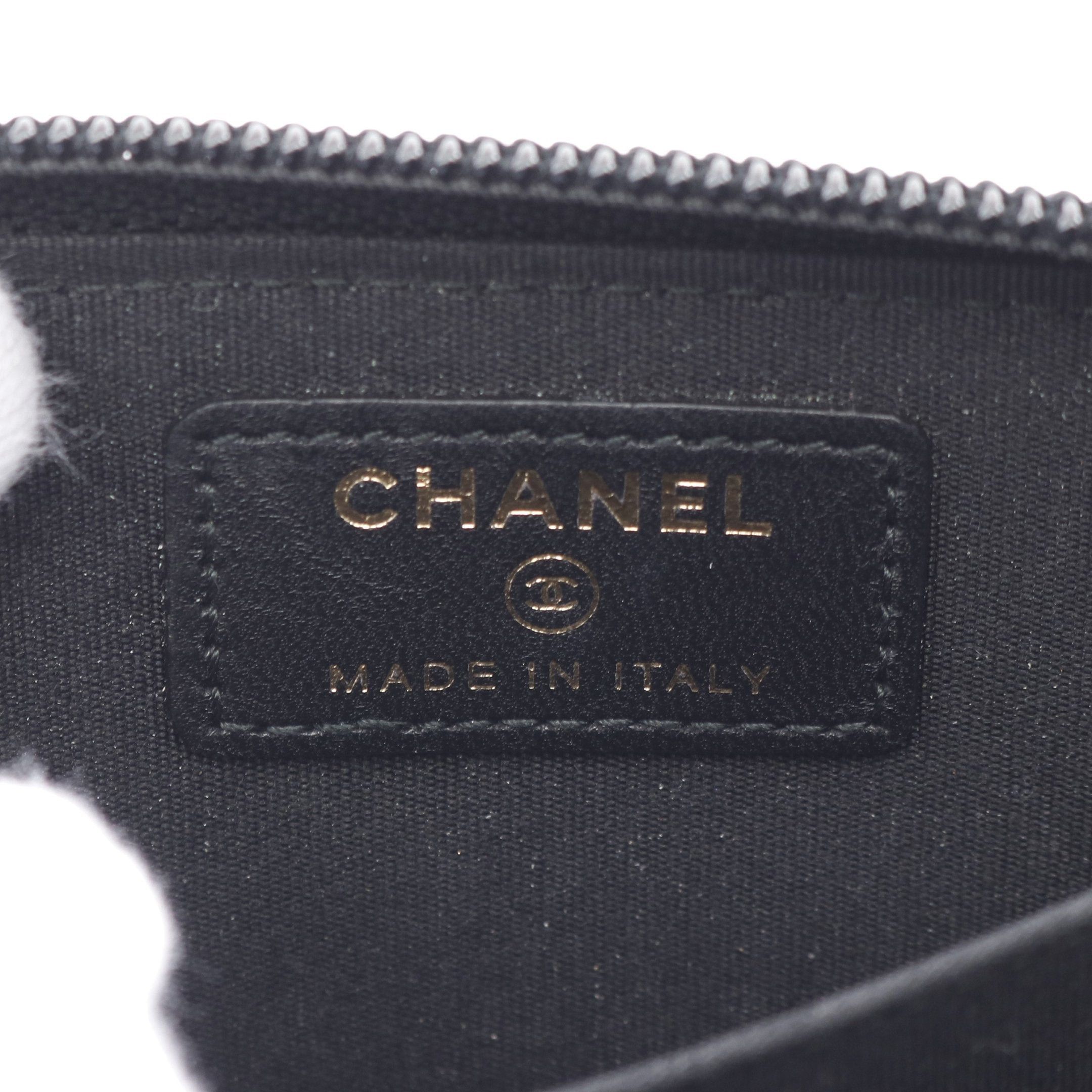 Chanel Chanel Boy Chanel Coin Purse Lambskin Black Gold Hardware Size ONE SIZE - 4 Thumbnail