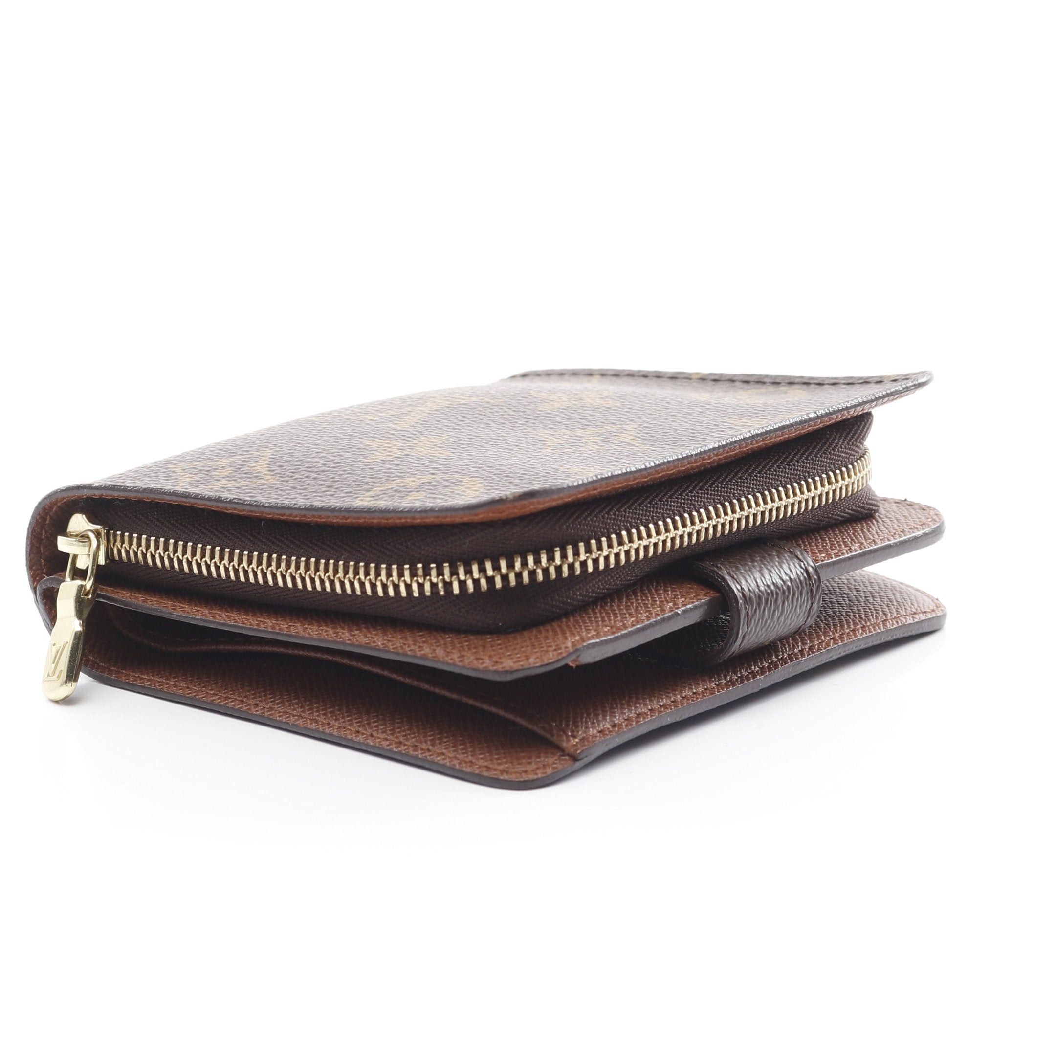 Louis Vuitton Louis Vuitton Compact Zip Monogram Bi-Fold Wallet Brown Size ONE SIZE - 9 Thumbnail