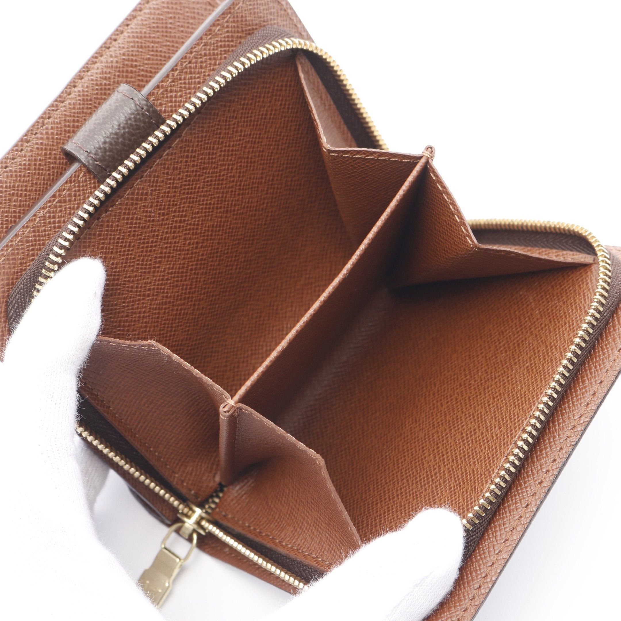 Louis Vuitton Louis Vuitton Compact Zip Monogram Bi-Fold Wallet Brown Size ONE SIZE - 6 Thumbnail
