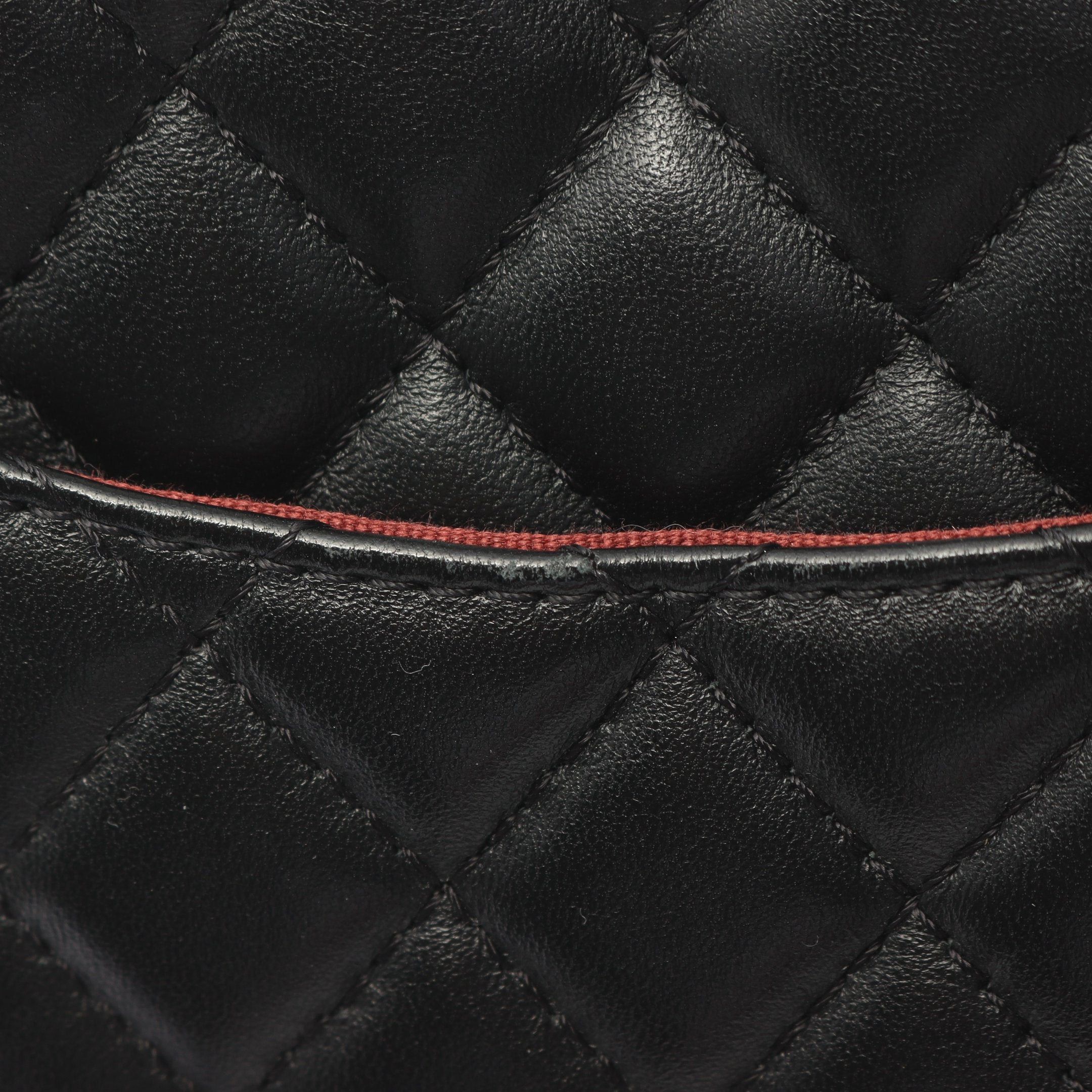 Chanel Chanel Heart Chain Clutch Bag Matelasse Shoulder Lambskin Black Gold Hardware Size ONE SIZE - 6 Thumbnail