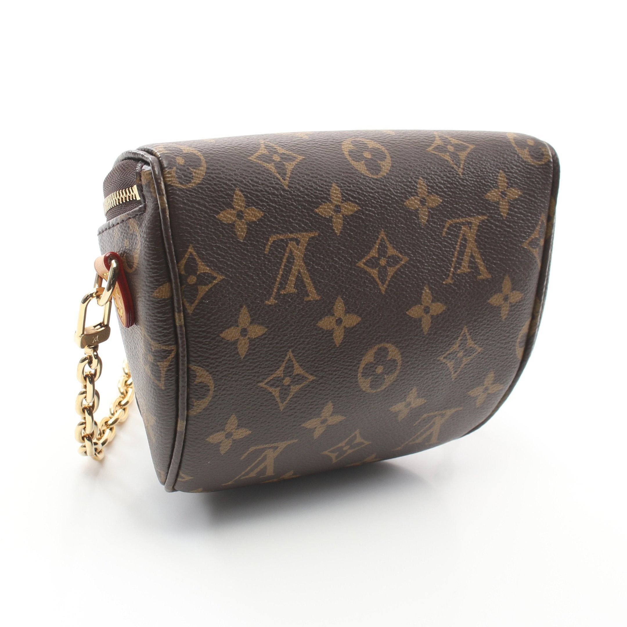 Louis Vuitton Louis Vuitton Mini Bum Bag Monogram Chain Handbag Leather Brown Size ONE SIZE - 2 Thumbnail