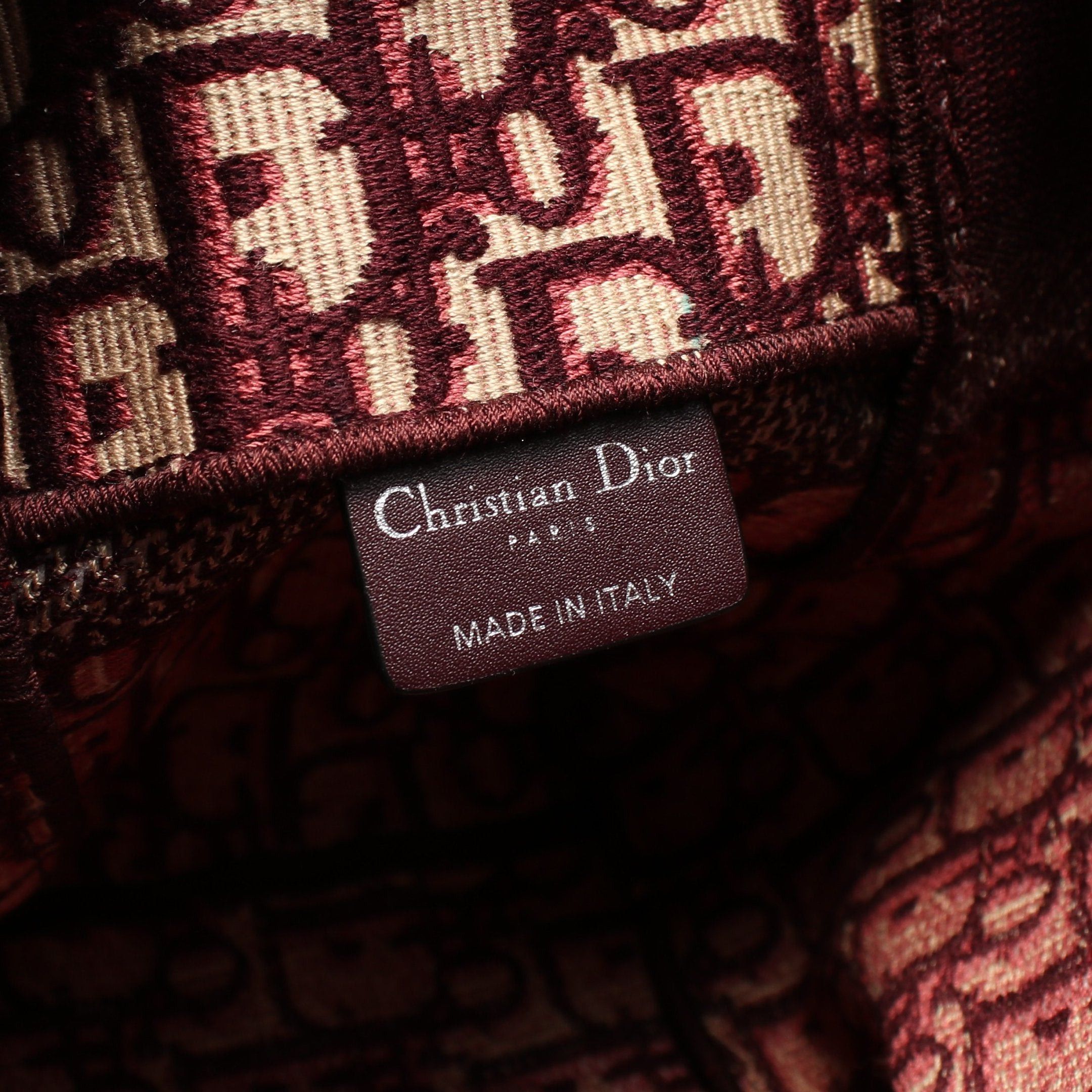 Dior Dior Dior Camp Oblique Shoulder Bag Canvas Bordeaux Beige Size ONE SIZE - 4 Thumbnail