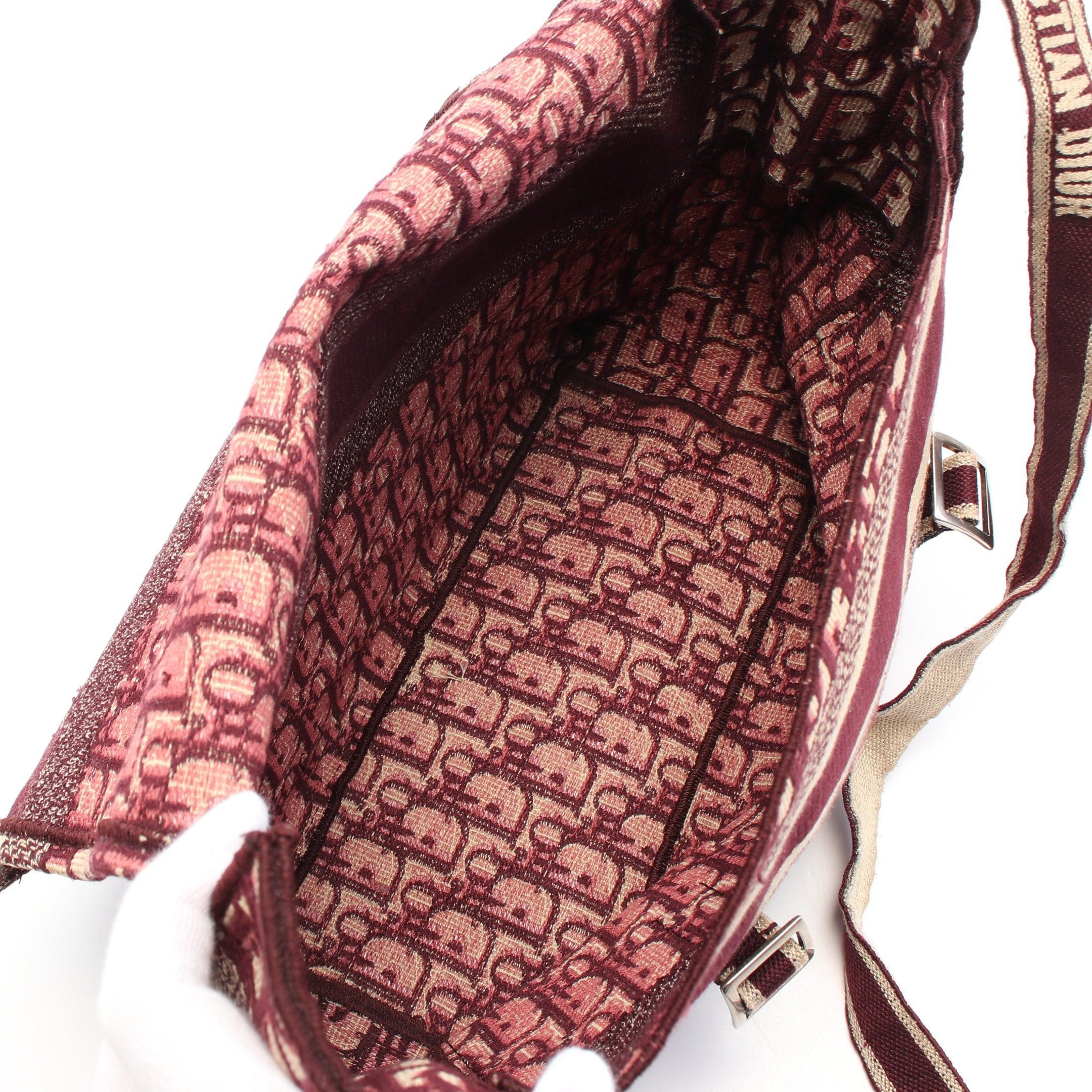 Dior Dior Dior Camp Oblique Shoulder Bag Canvas Bordeaux Beige Size ONE SIZE - 3 Thumbnail