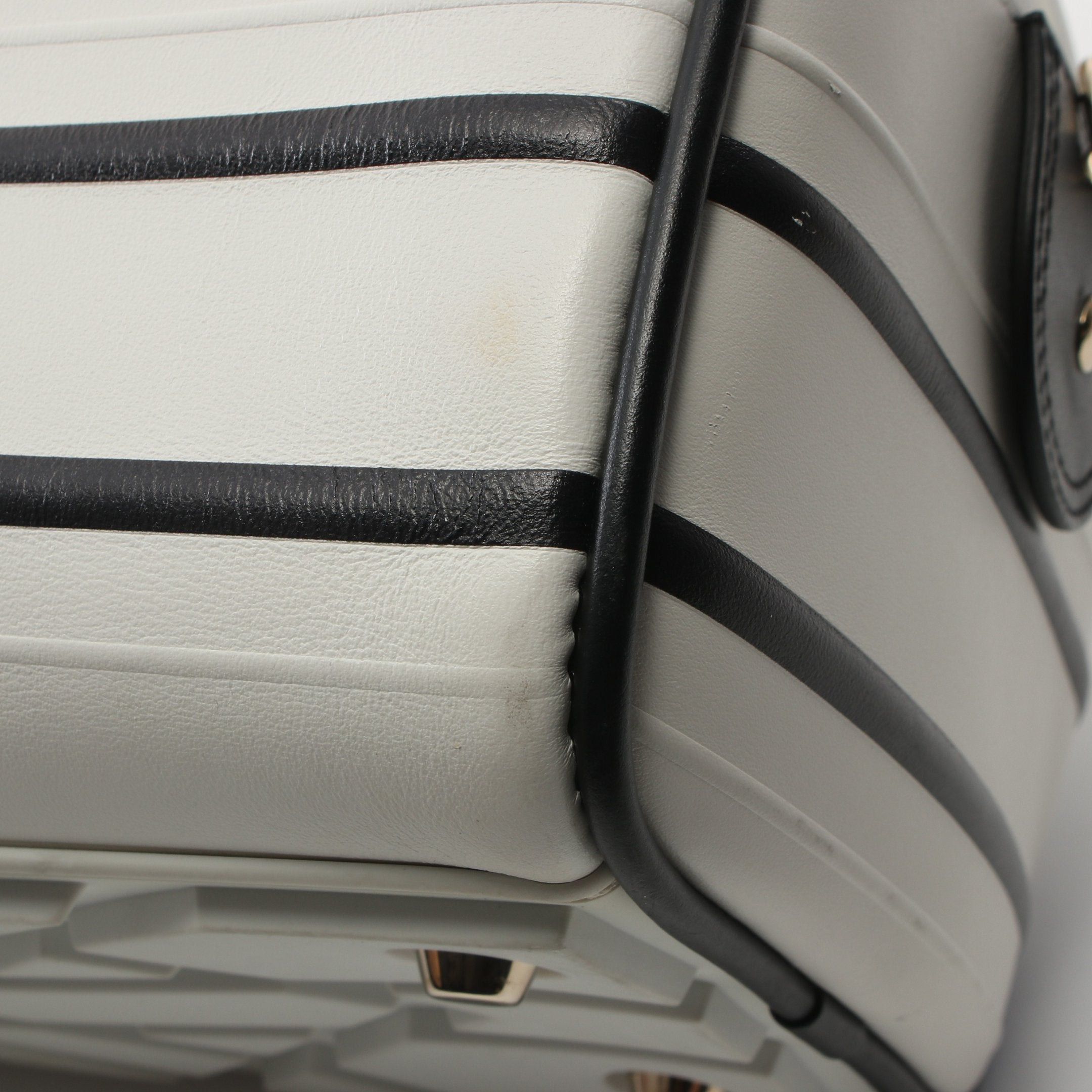 Dior Dior Dior Vibe Medium Bowling Bag Handbag Leather White Black Size ONE SIZE - 6 Thumbnail