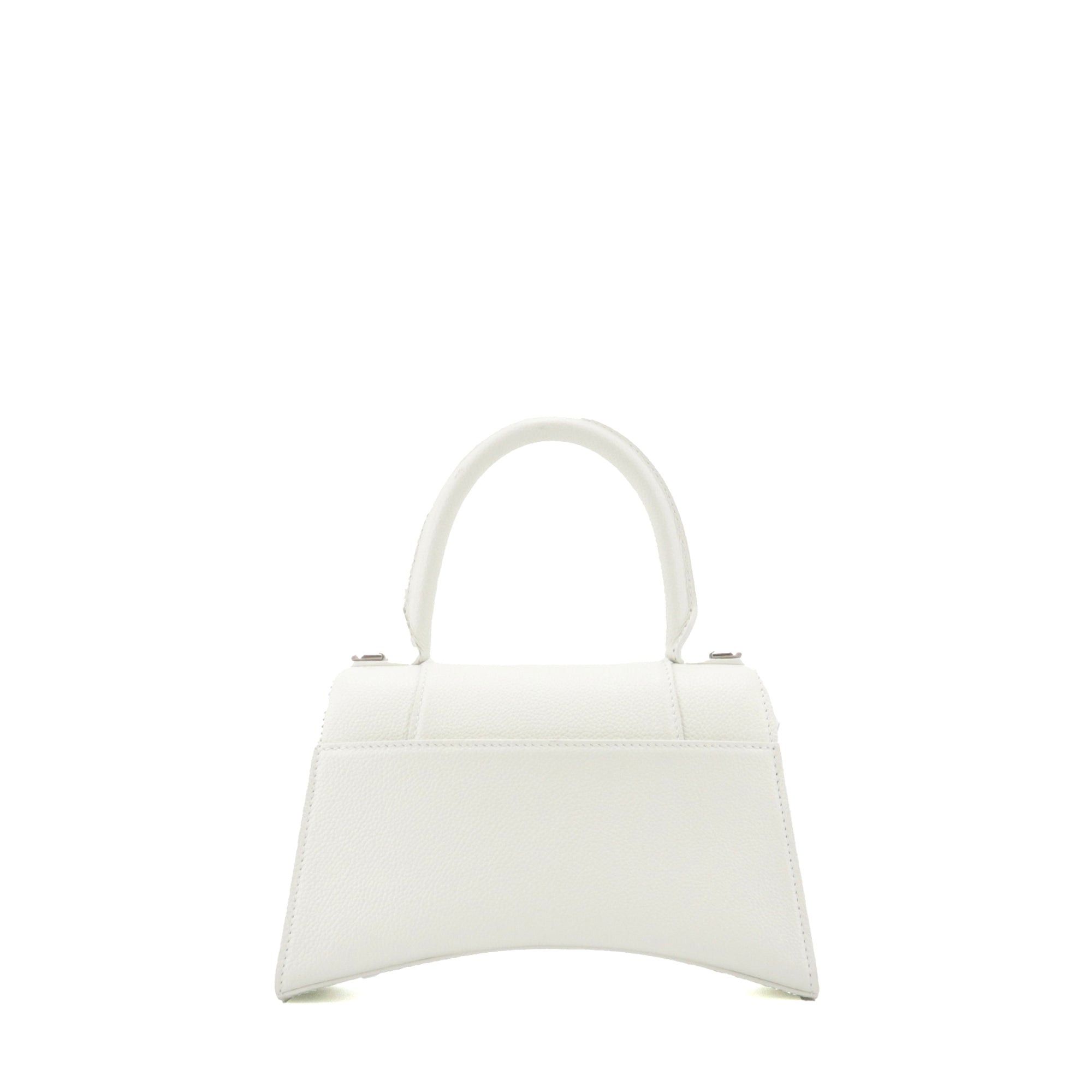 Balenciaga BALENCIAGA - Hourglass Balenciaga Small Size shoulder bag in white grained leather Size ONE SIZE - 3 Thumbnail