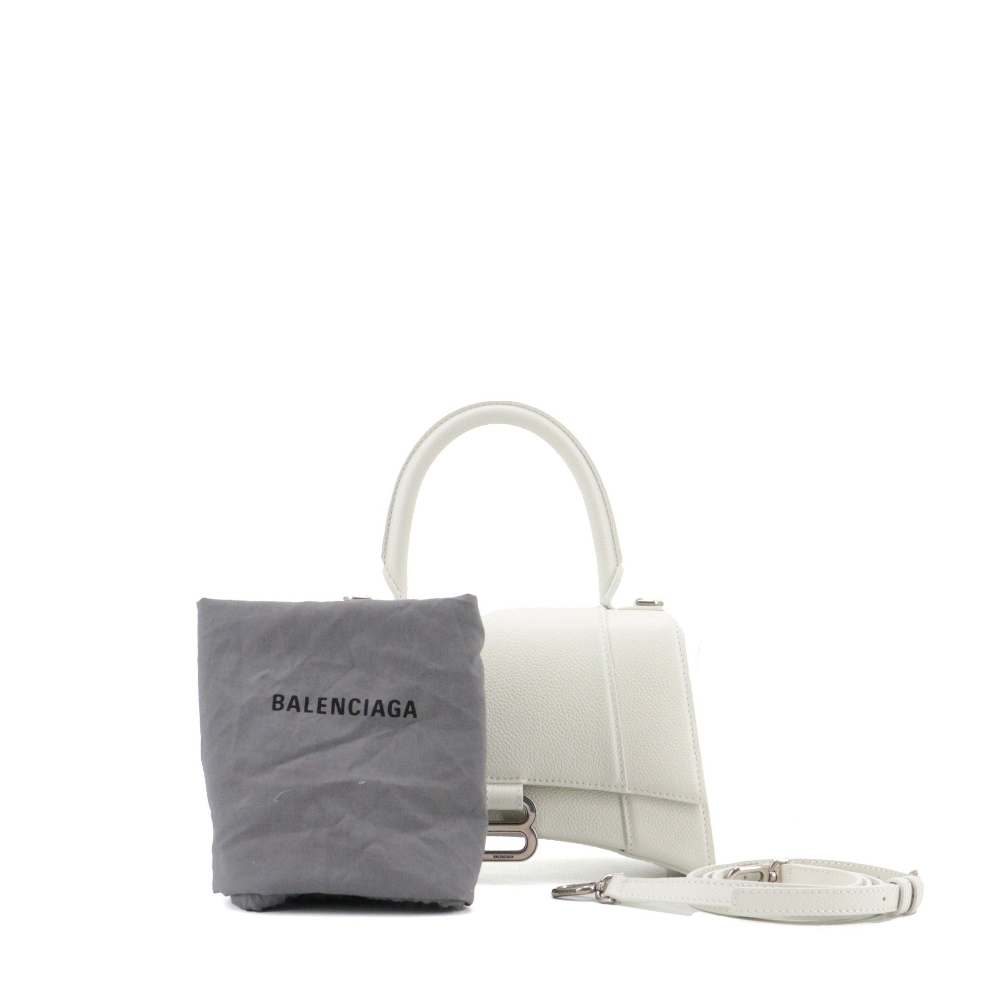 Balenciaga BALENCIAGA - Hourglass Balenciaga Small Size shoulder bag in white grained leather Size ONE SIZE - 10 Thumbnail