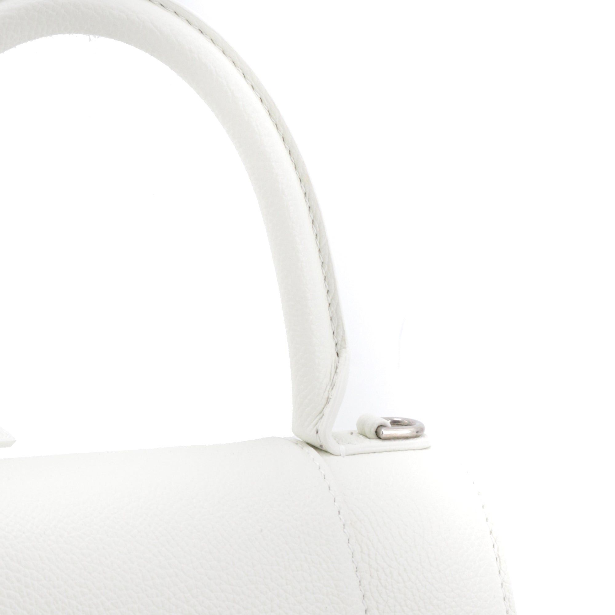 Balenciaga BALENCIAGA - Hourglass Balenciaga Small Size shoulder bag in white grained leather Size ONE SIZE - 7 Thumbnail