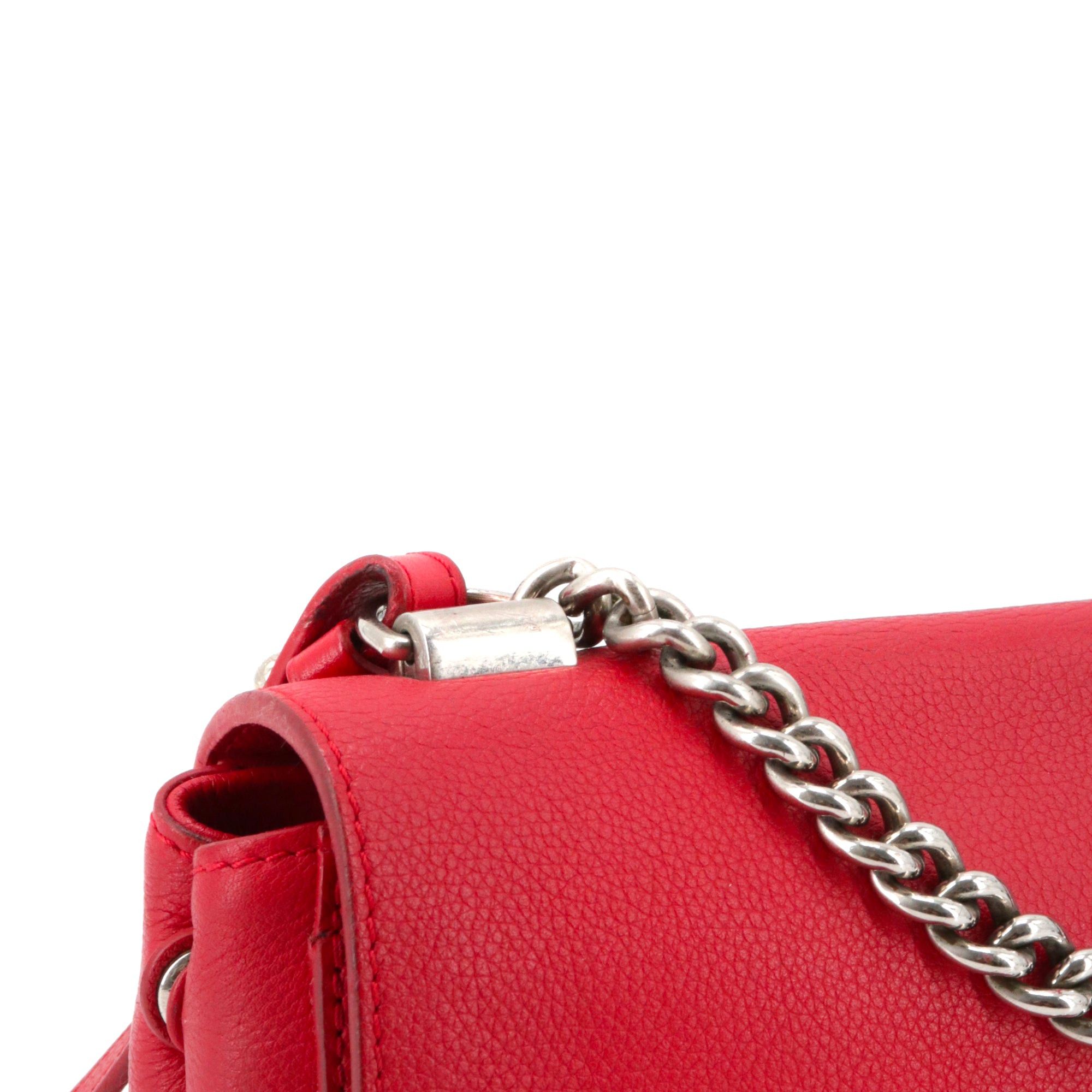 Louis Vuitton LOUIS VUITTON - Louis Vuitton Lockme BB handbag in red grained leather Size ONE SIZE - 6 Thumbnail