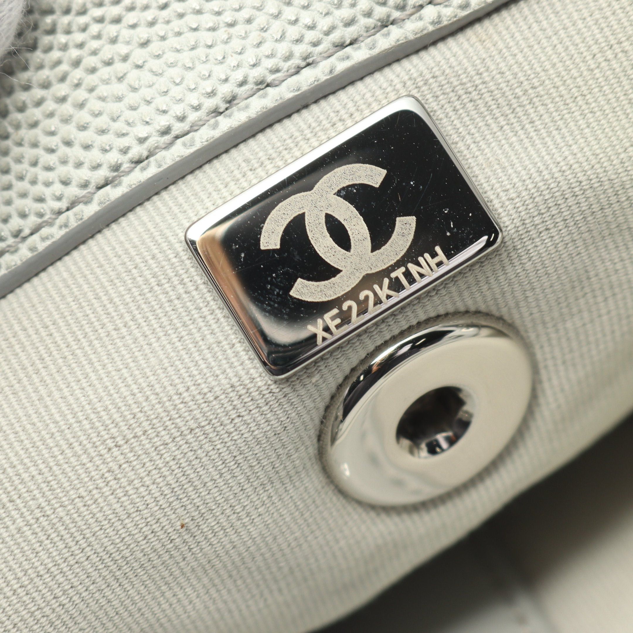 Chanel Chanel Matelasse Backpack Rucksack Caviar Skin Gray Silver Hardware Size ONE SIZE - 5 Thumbnail