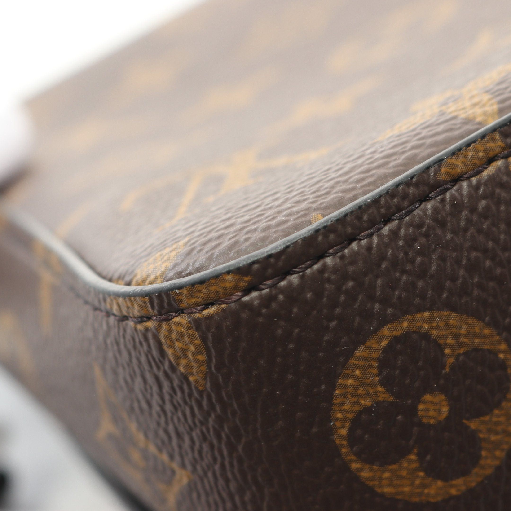Louis Vuitton Louis Vuitton S-Lock Vertical Wearable Wallet Monogram Macassar Shoulder Bag Leather Brown Black Size ONE SIZE - 7 Thumbnail