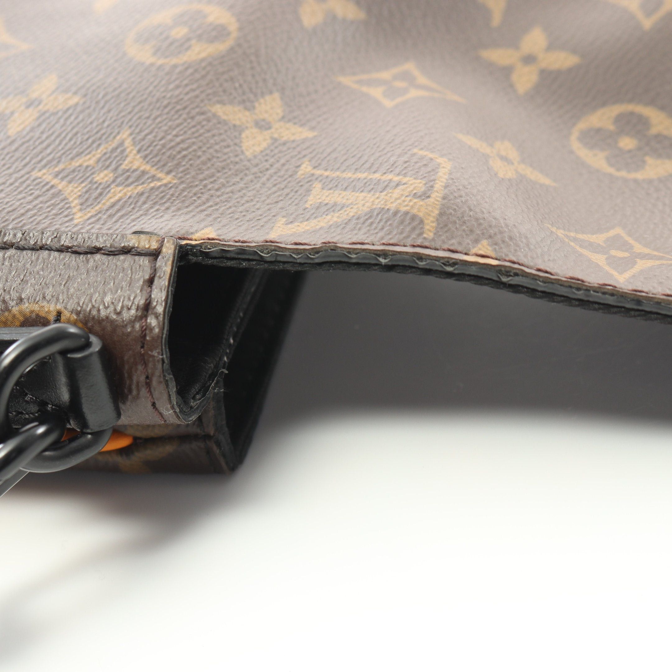 Louis Vuitton Louis Vuitton S-Lock Vertical Wearable Wallet Monogram Macassar Shoulder Bag Leather Brown Orange Size ONE SIZE - 8 Thumbnail