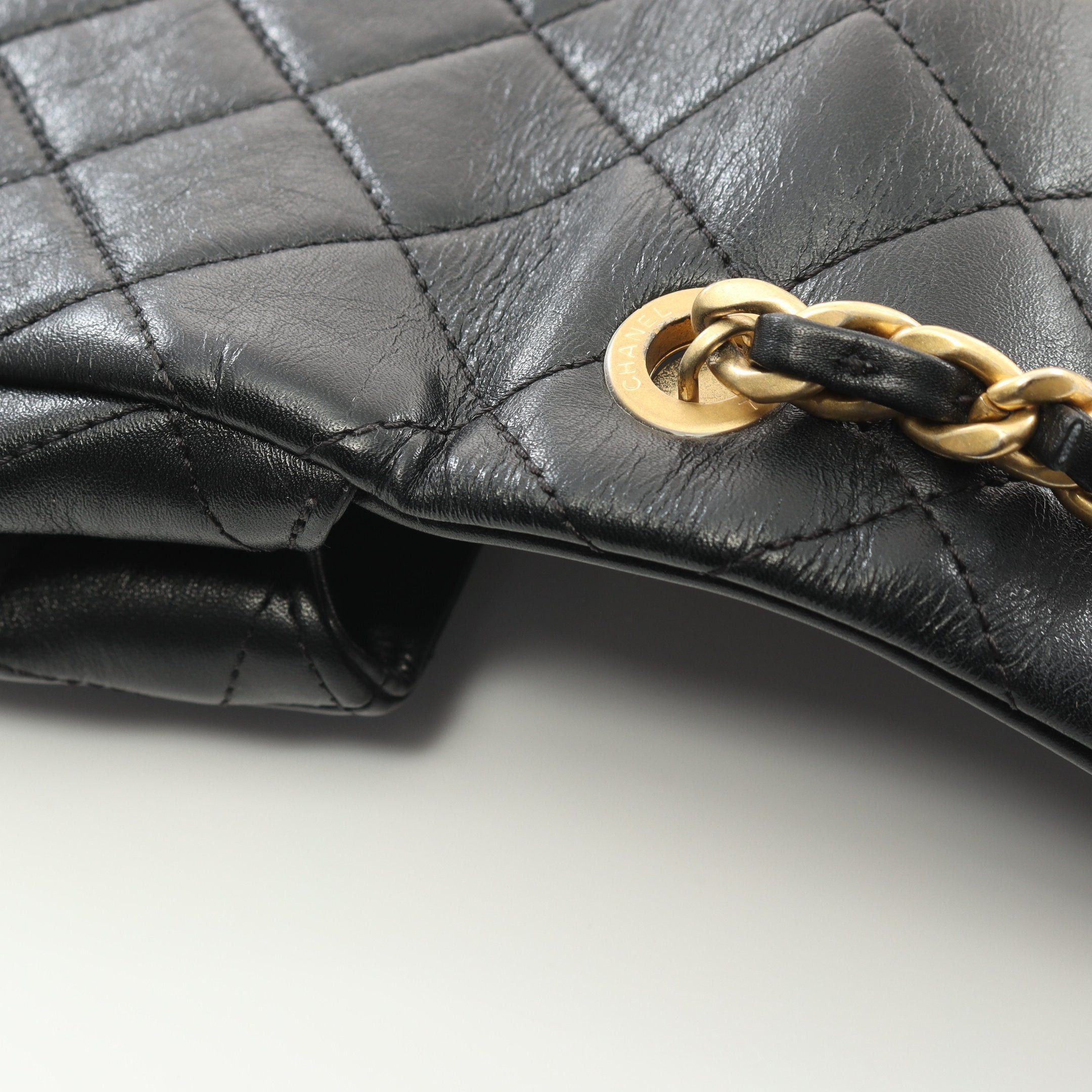 Chanel Chanel Matelasse Chain Shoulder Bag Leather Black Gold Hardware Size ONE SIZE - 7 Thumbnail