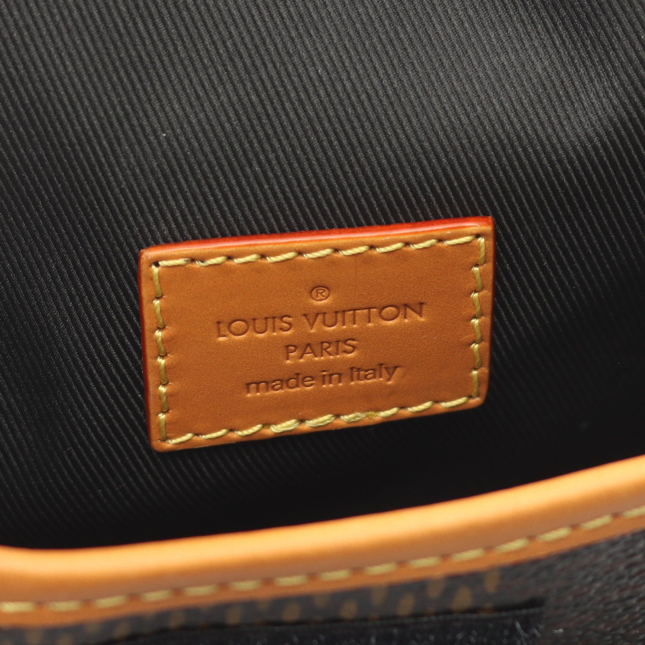 Louis Vuitton Louis Vuitton Louis Vuitton * Nigo Amazon Messenger Damier Ebene Giant Monogram Shoulder Bag Leather Brown Black Size ONE SIZE - 4 Thumbnail