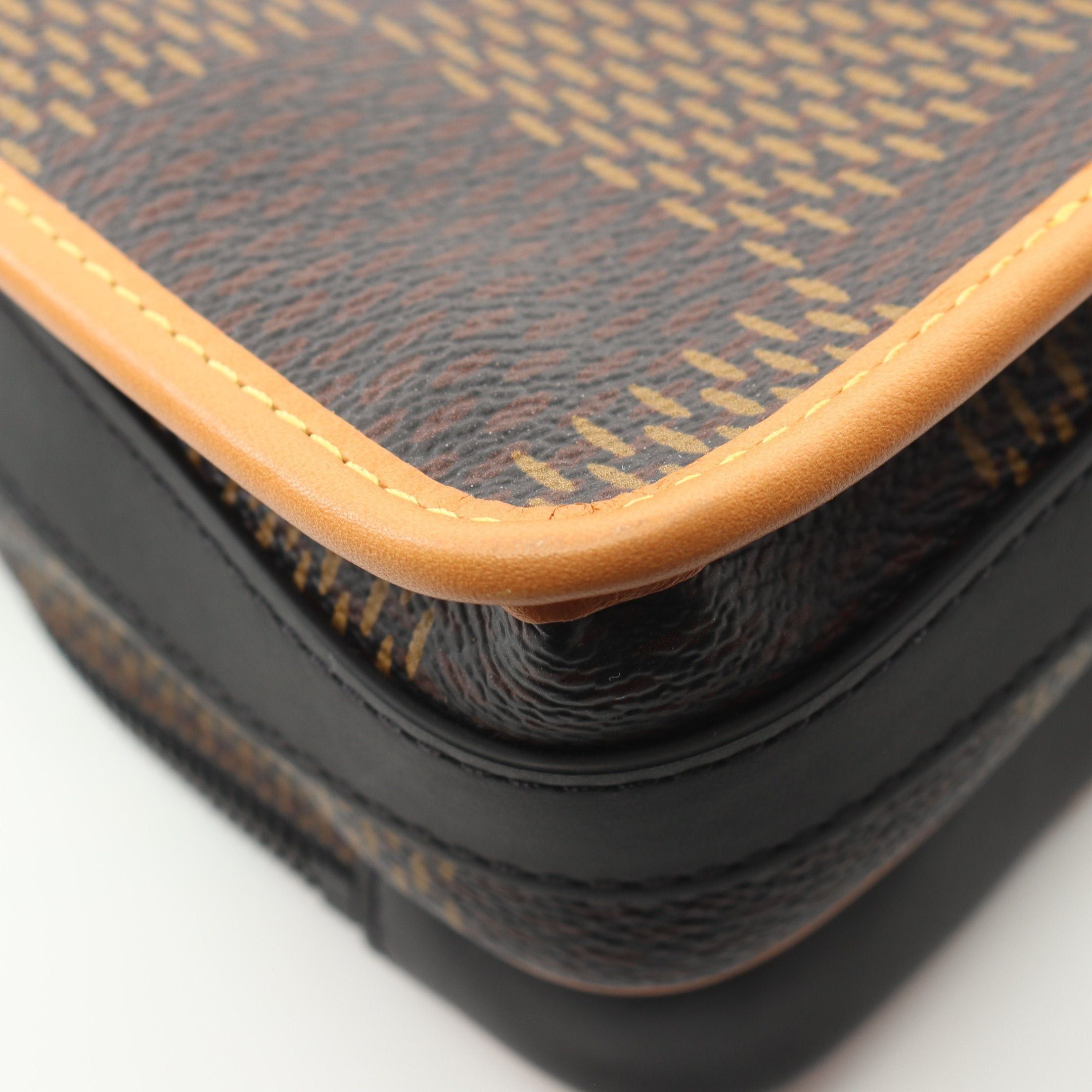 Louis Vuitton Louis Vuitton Louis Vuitton * Nigo Amazon Messenger Damier Ebene Giant Monogram Shoulder Bag Leather Brown Black Size ONE SIZE - 7 Thumbnail