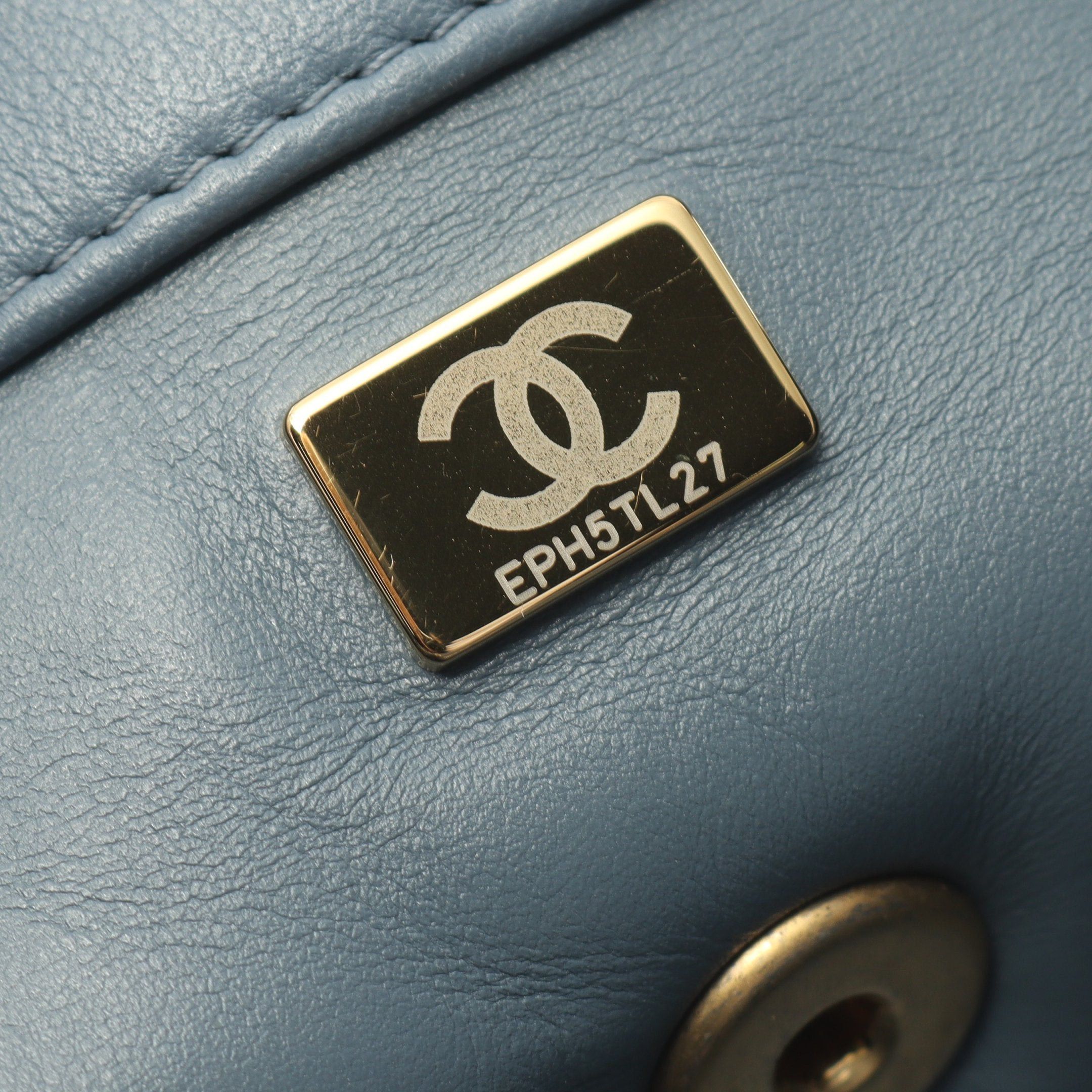 Chanel Chanel Matelasse Backpack Rucksack Lambskin Blue Gray Gold Hardware Size ONE SIZE - 5 Thumbnail
