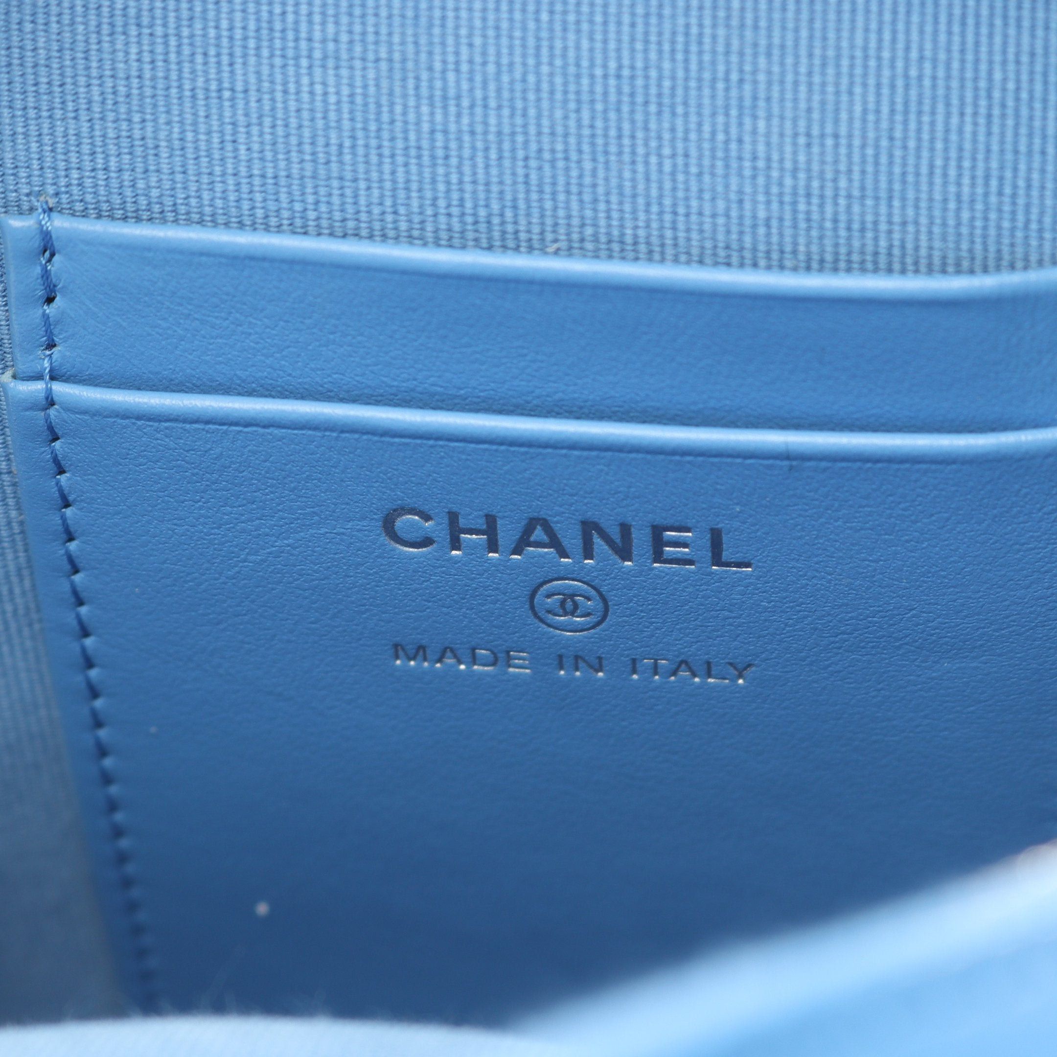 Chanel Chanel Matelasse Mini Rucksack Caviar Skin Light Blue Silver Hardware Size ONE SIZE - 4 Thumbnail