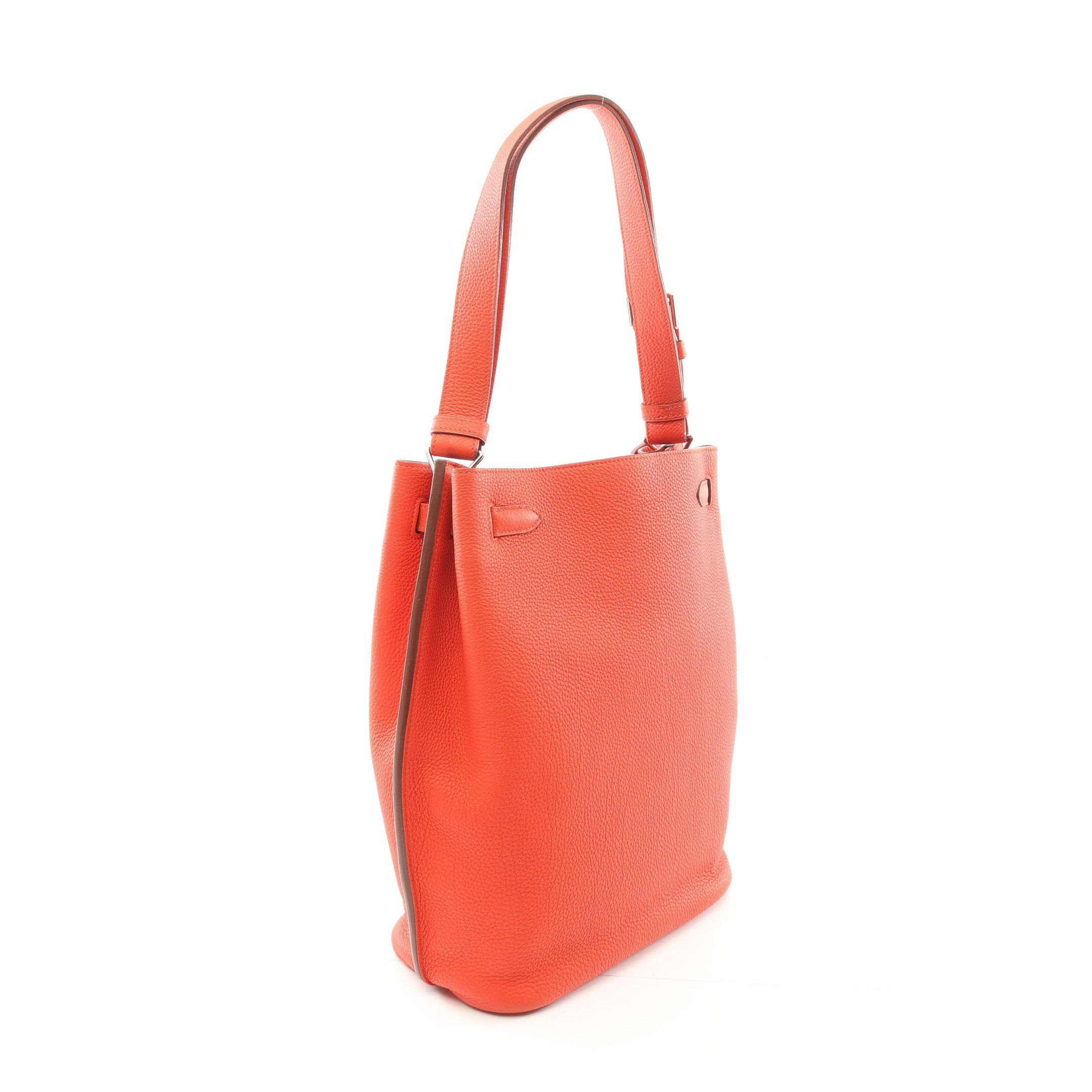 Hermes Hermes So Kelly26 Capucines Shoulder Bag Togo Orange Silver Hardware Stamp Size ONE SIZE - 2 Thumbnail