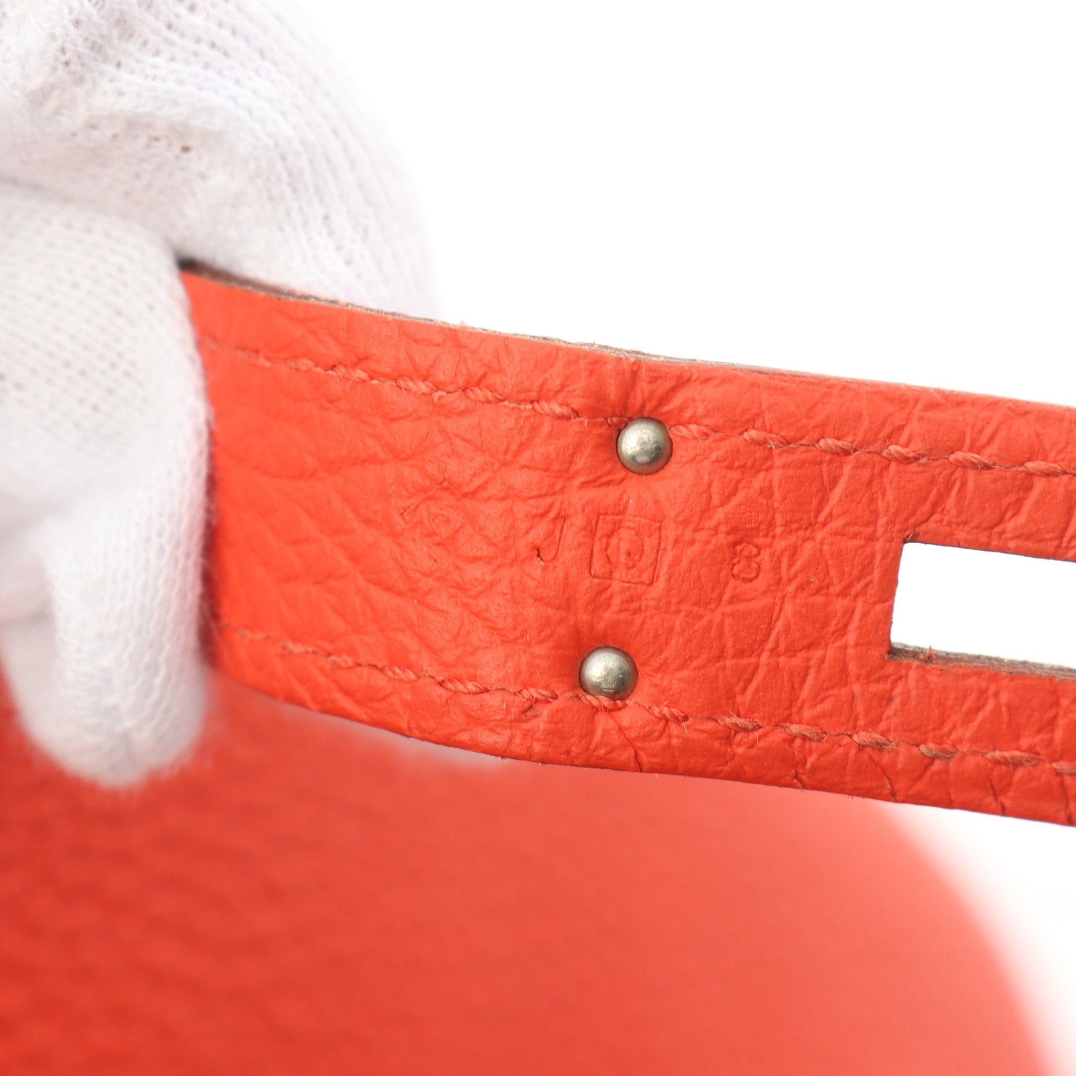 Hermes Hermes So Kelly26 Capucines Shoulder Bag Togo Orange Silver Hardware Stamp Size ONE SIZE - 5 Thumbnail