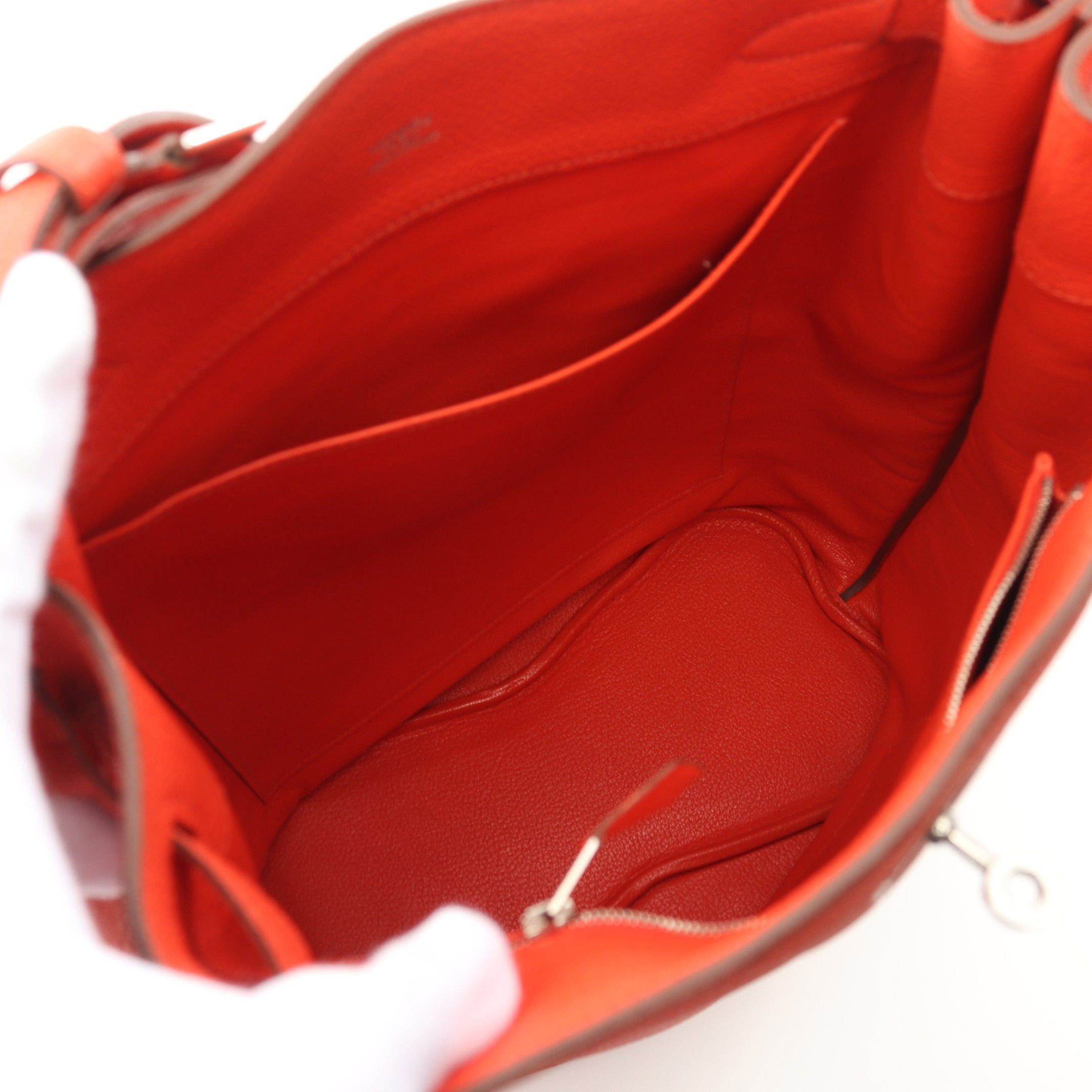 Hermes Hermes So Kelly26 Capucines Shoulder Bag Togo Orange Silver Hardware Stamp Size ONE SIZE - 3 Thumbnail