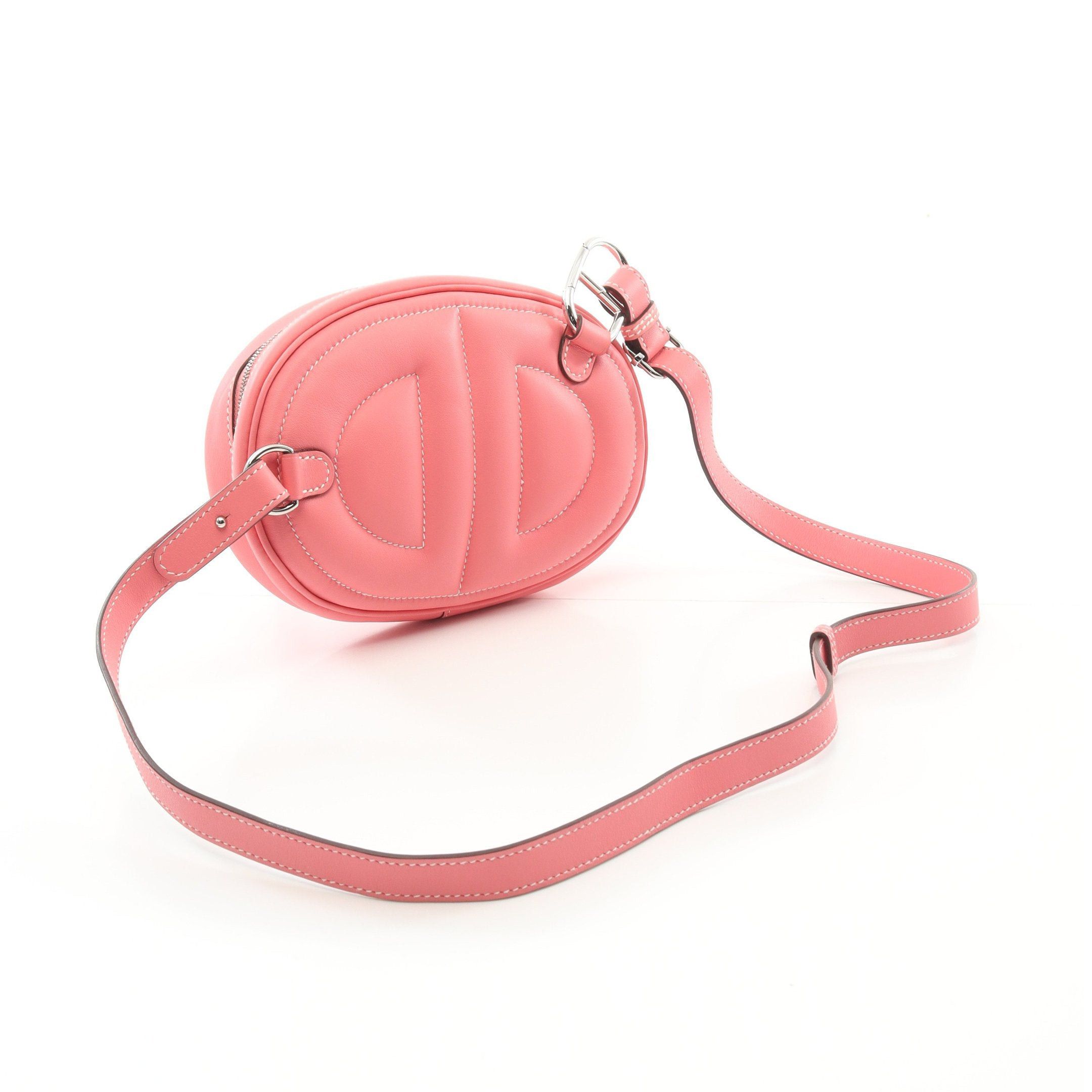 Hermes Hermes In The Loop Belt Bag Verso Rose Eté Terre Battue Body Veau Swift Pink Silver Hardware Y Stamp Size ONE SIZE - 2 Thumbnail