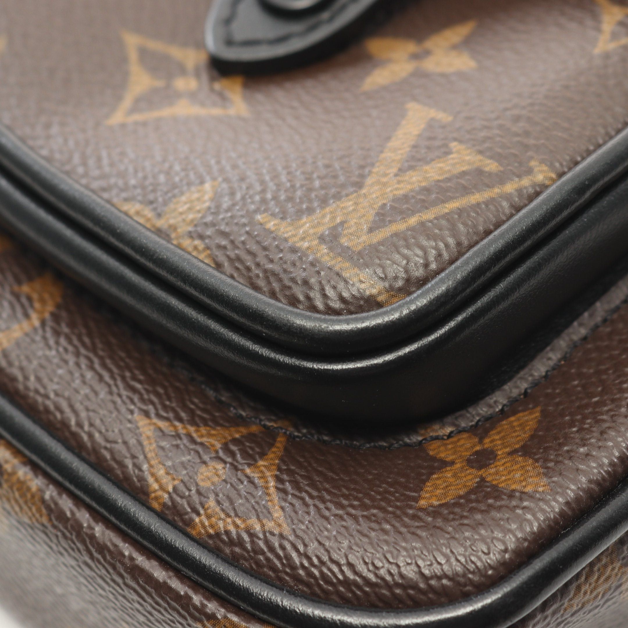 Louis Vuitton Louis Vuitton Christopher Wearable Wallet Monogram Macassar Shoulder Bag Leather Brown Black Size ONE SIZE - 7 Thumbnail
