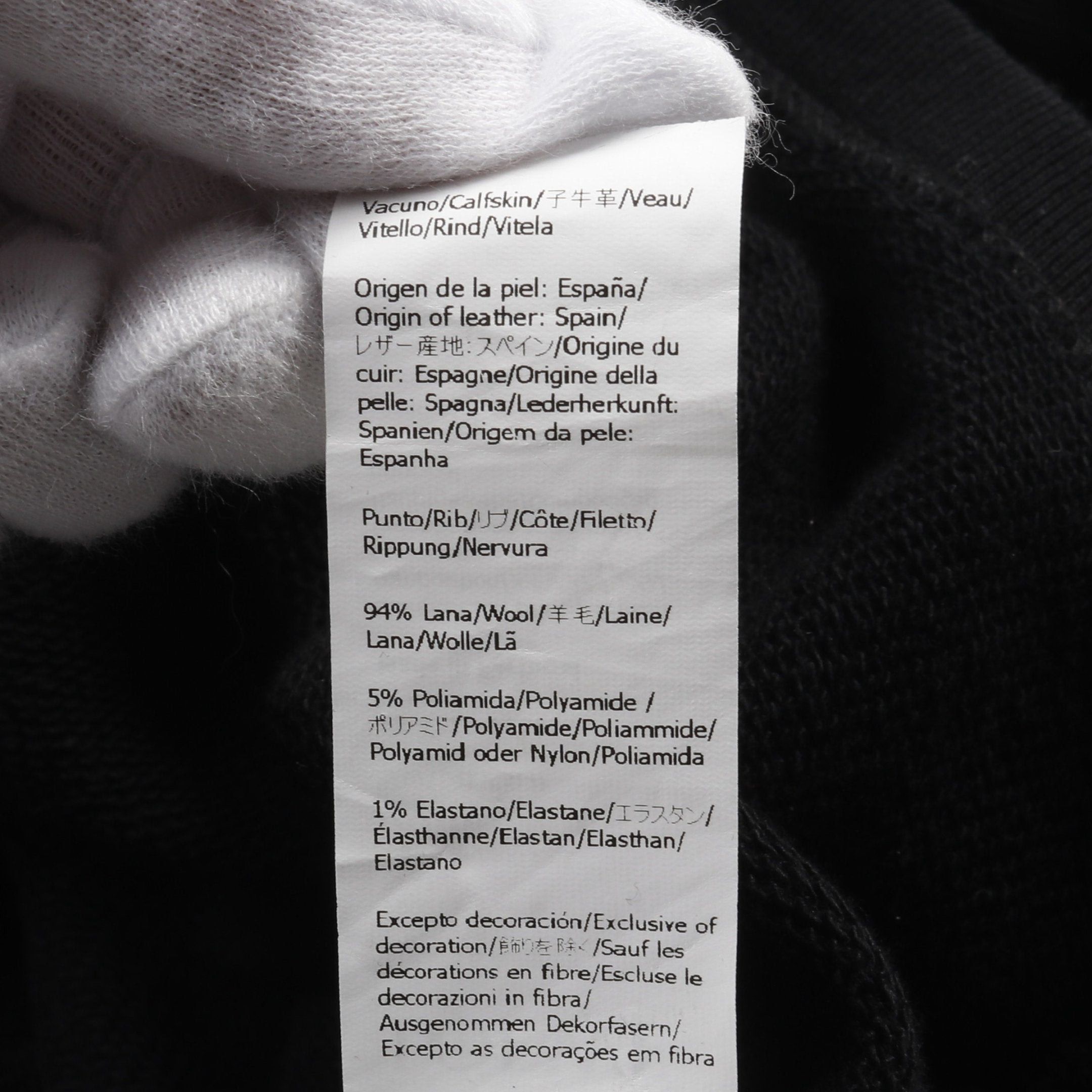 Loewe Loewe Anagram Cropped Booties Pullover Hoodie Cotton Black Size ONE SIZE - 5 Thumbnail