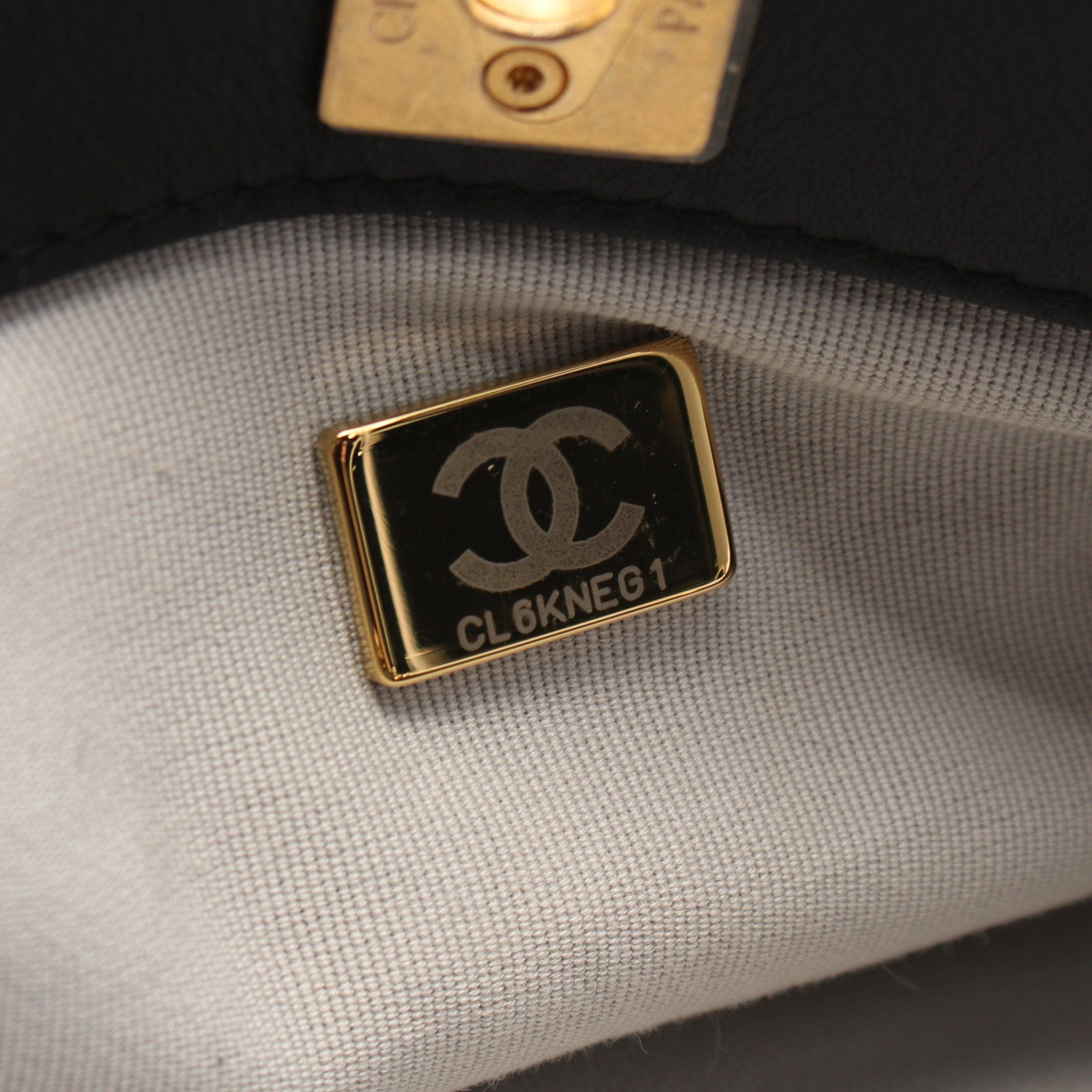 Chanel Chanel Coco Mark Chain Shoulder Bag Tote Tweed Leather Black Gray Multicolor Gold Hardware Size ONE SIZE - 5 Thumbnail