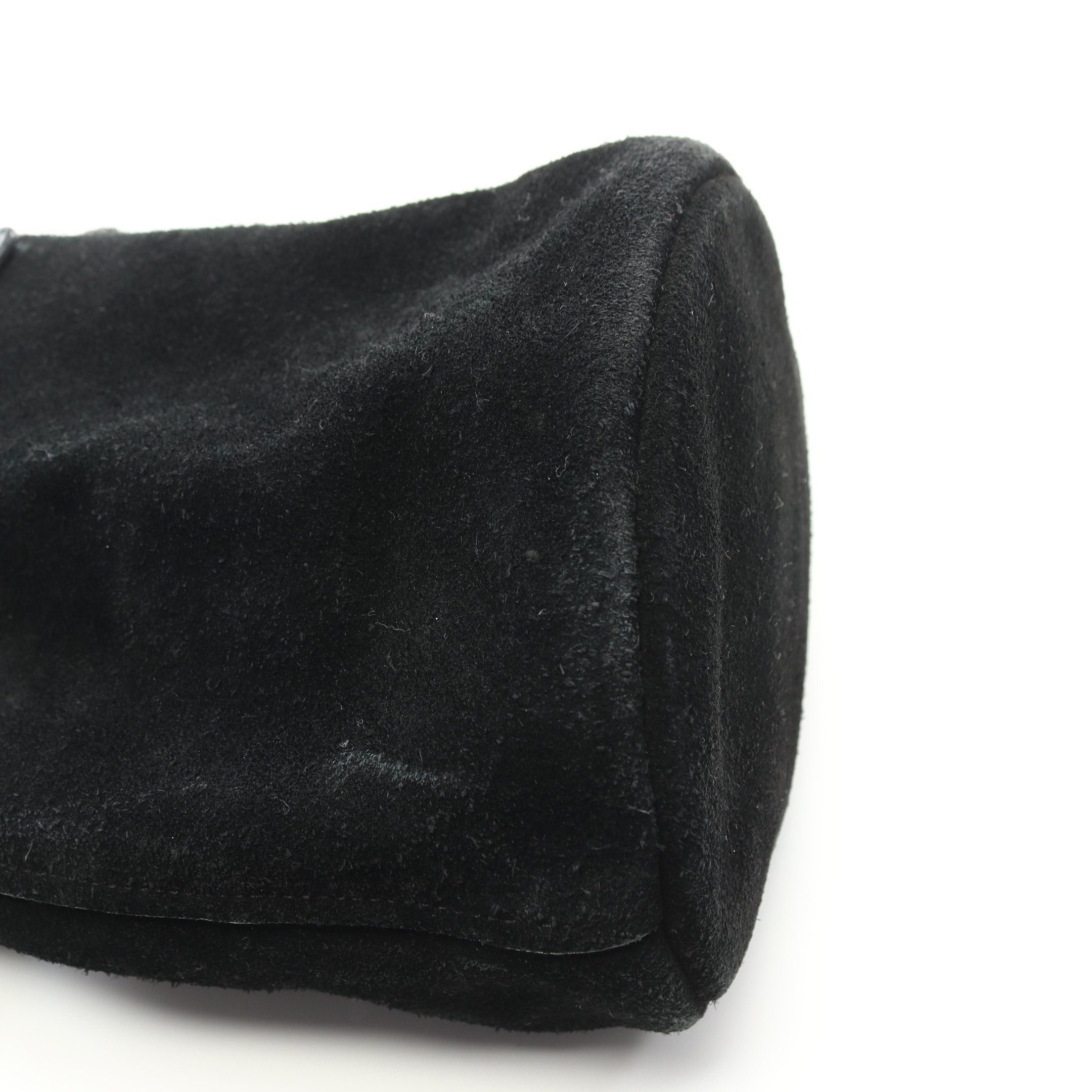 Yves Saint Laurent Yves Saint Laurent Shoulder Bag Suede Black Fringe Size ONE SIZE - 9 Thumbnail